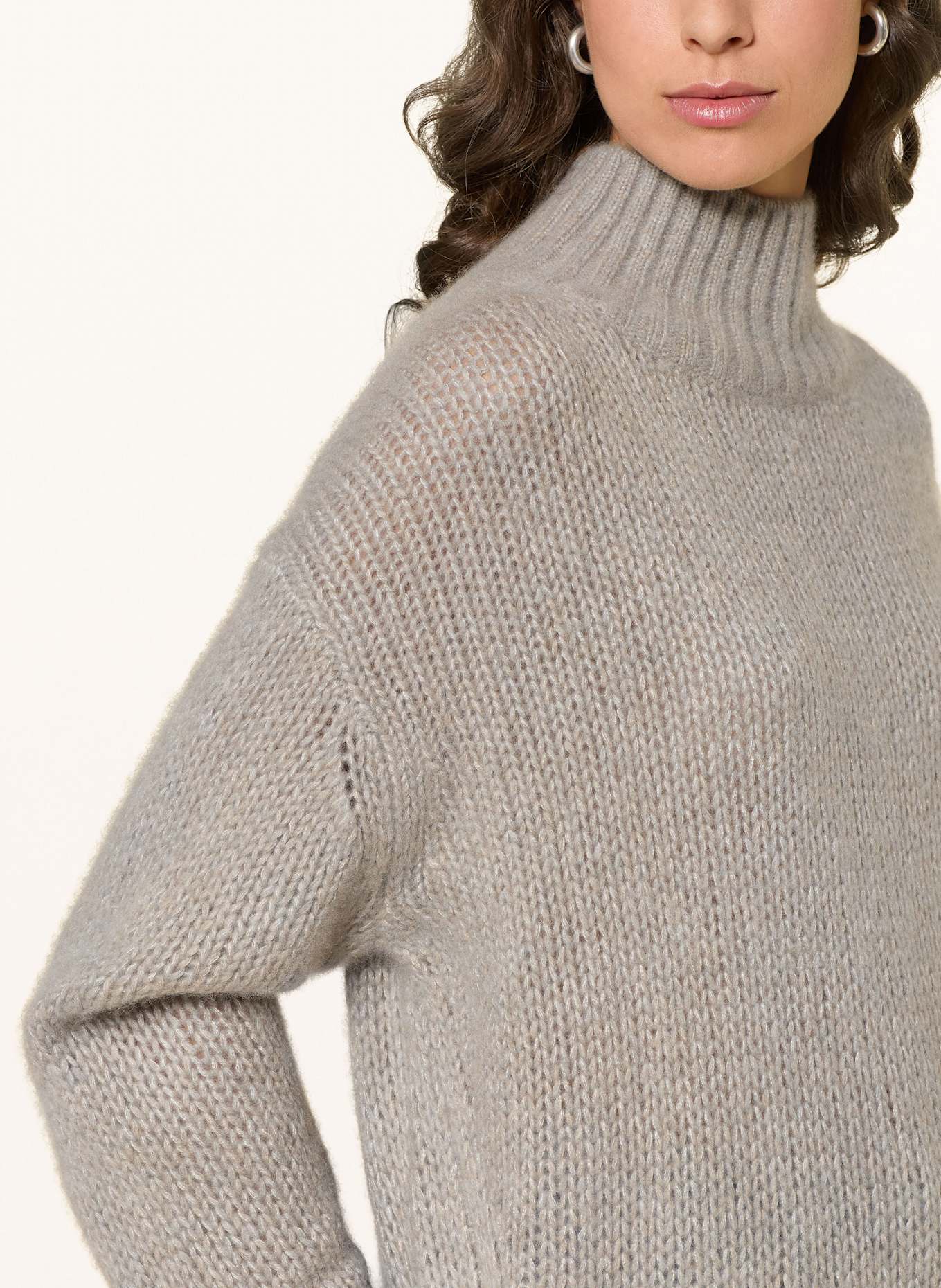 HEMISPHERE Cashmere-Pullover: HELLGRAU