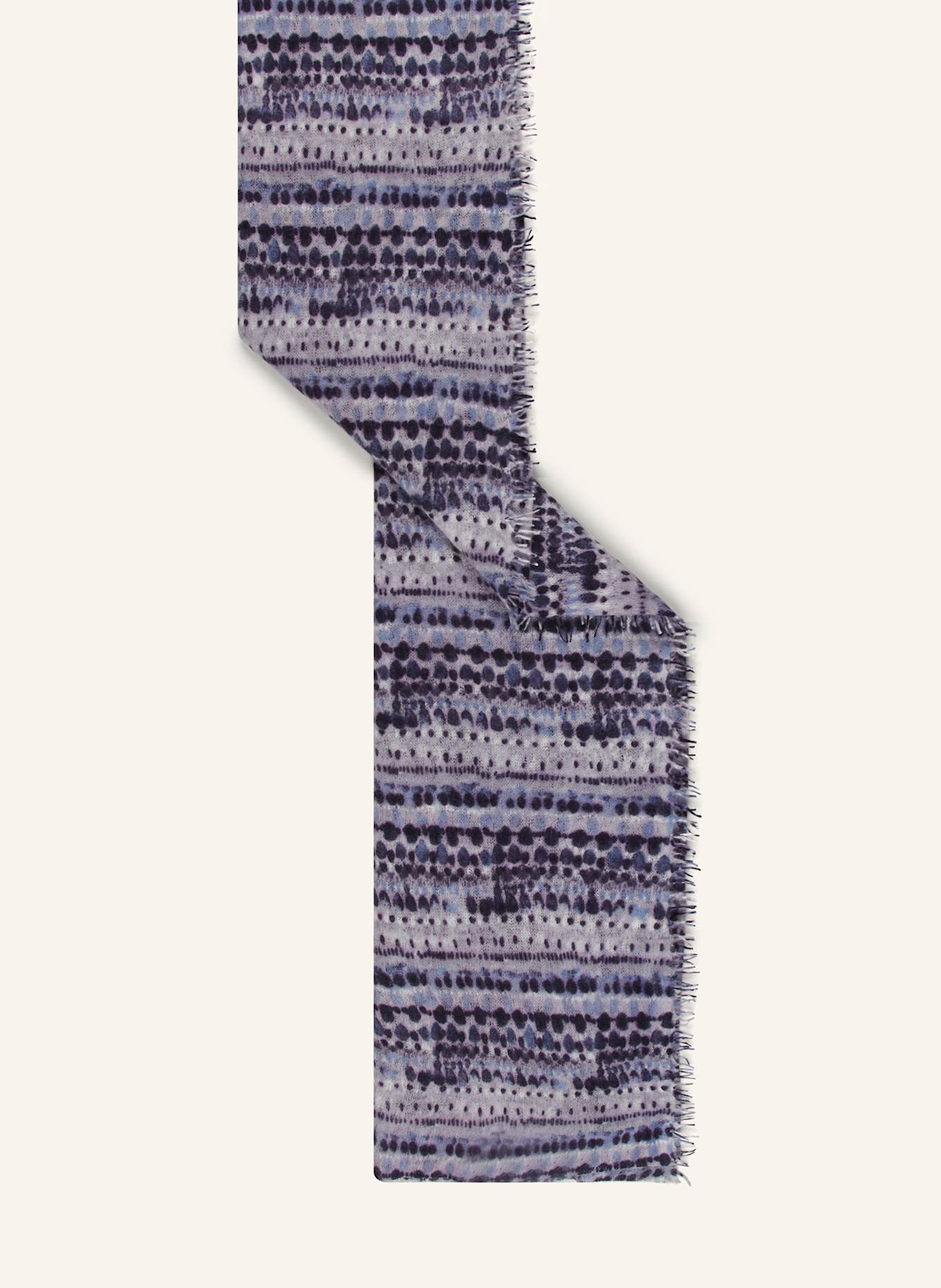 HEMISPHERE Cashmere-Schal: BLAU / DUNKELLILA / HELLLILA