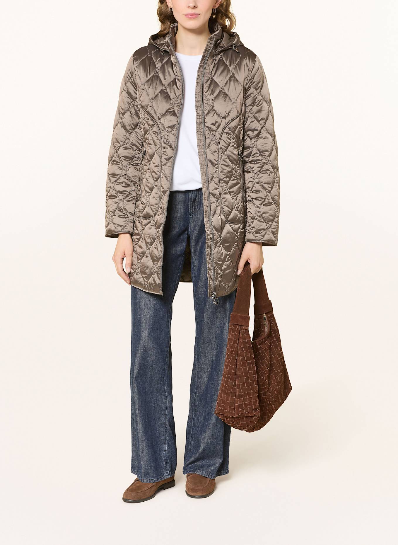 Betty Barclay Steppmantel: TAUPE