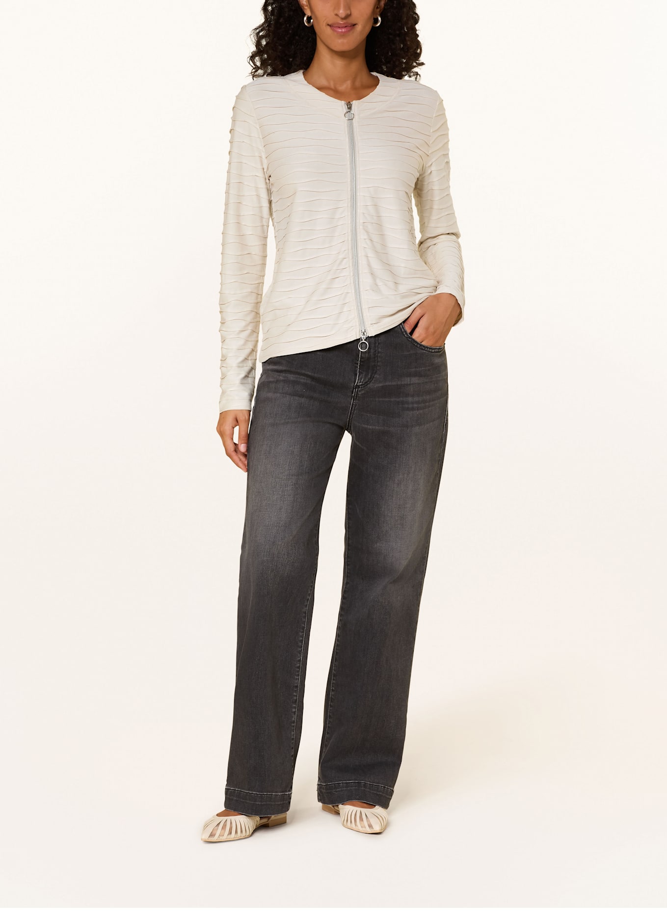 Betty Barclay Jerseyjacke: CREME