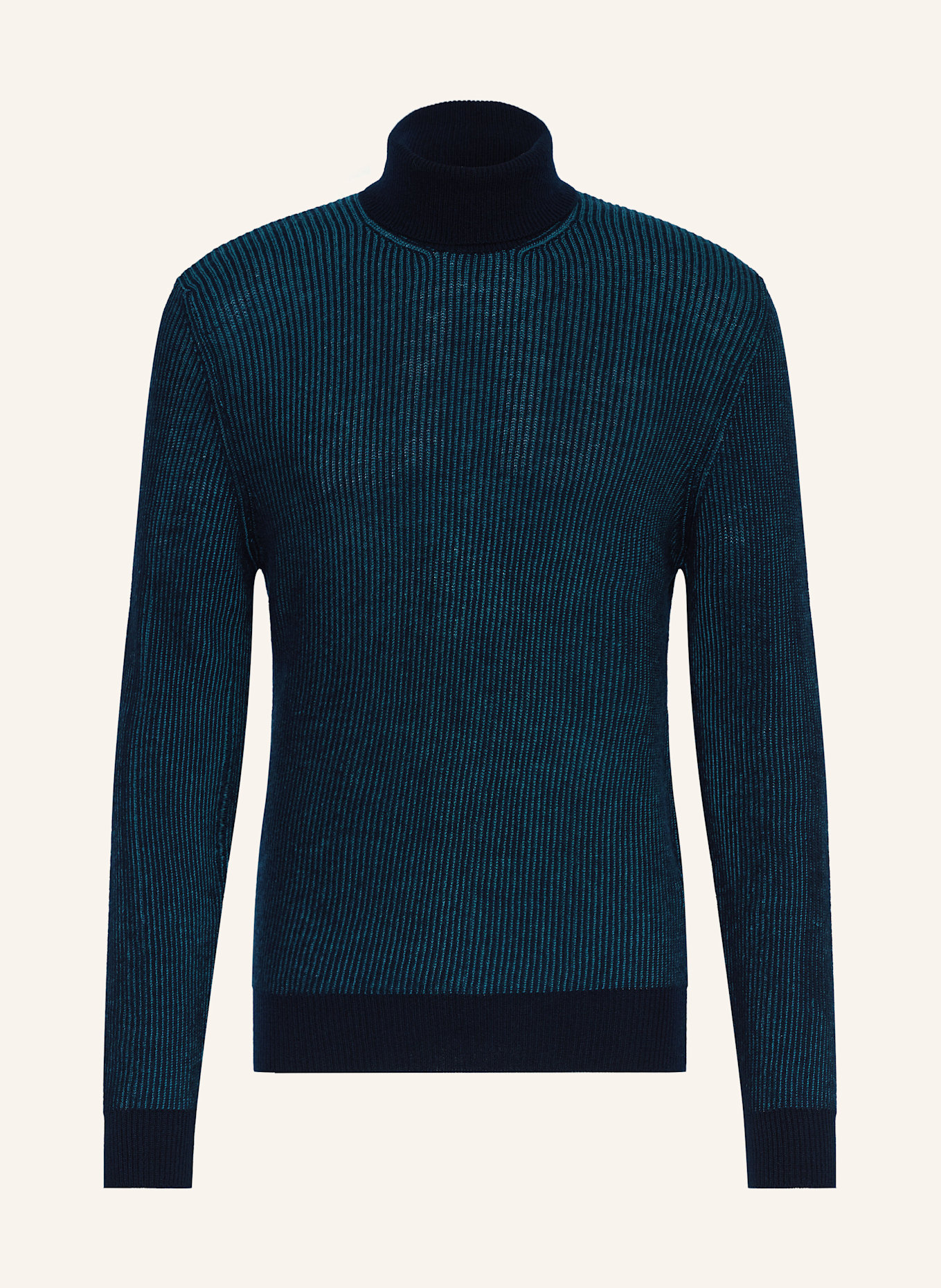 ETRO Rollkragenpullover: BLAU / DUNKELBLAU