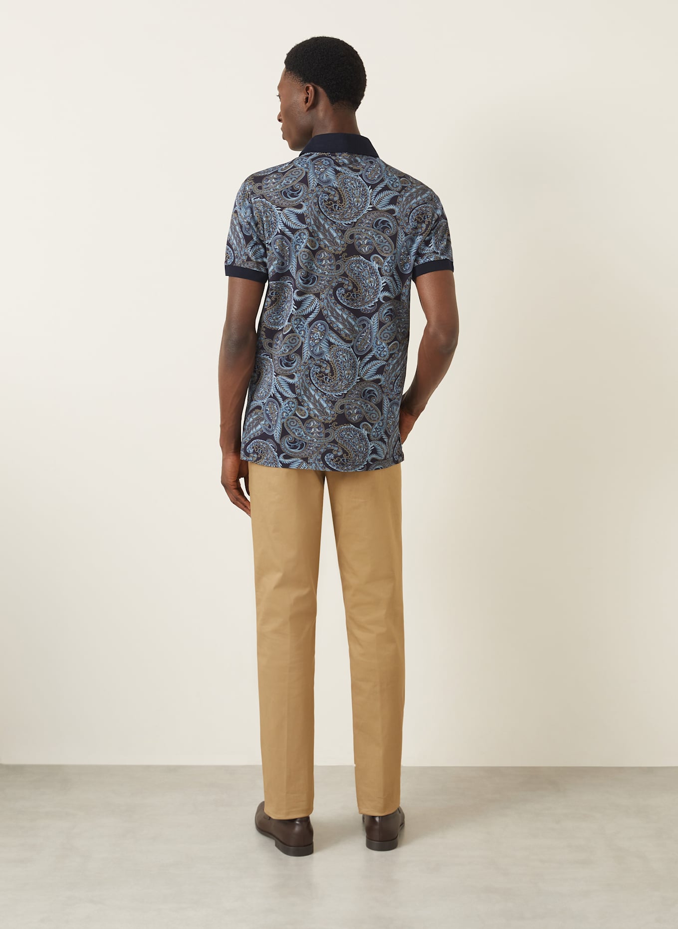 ETRO Piqué-Poloshirt Regular Fit: BLAU / HELLBLAU / BEIGE