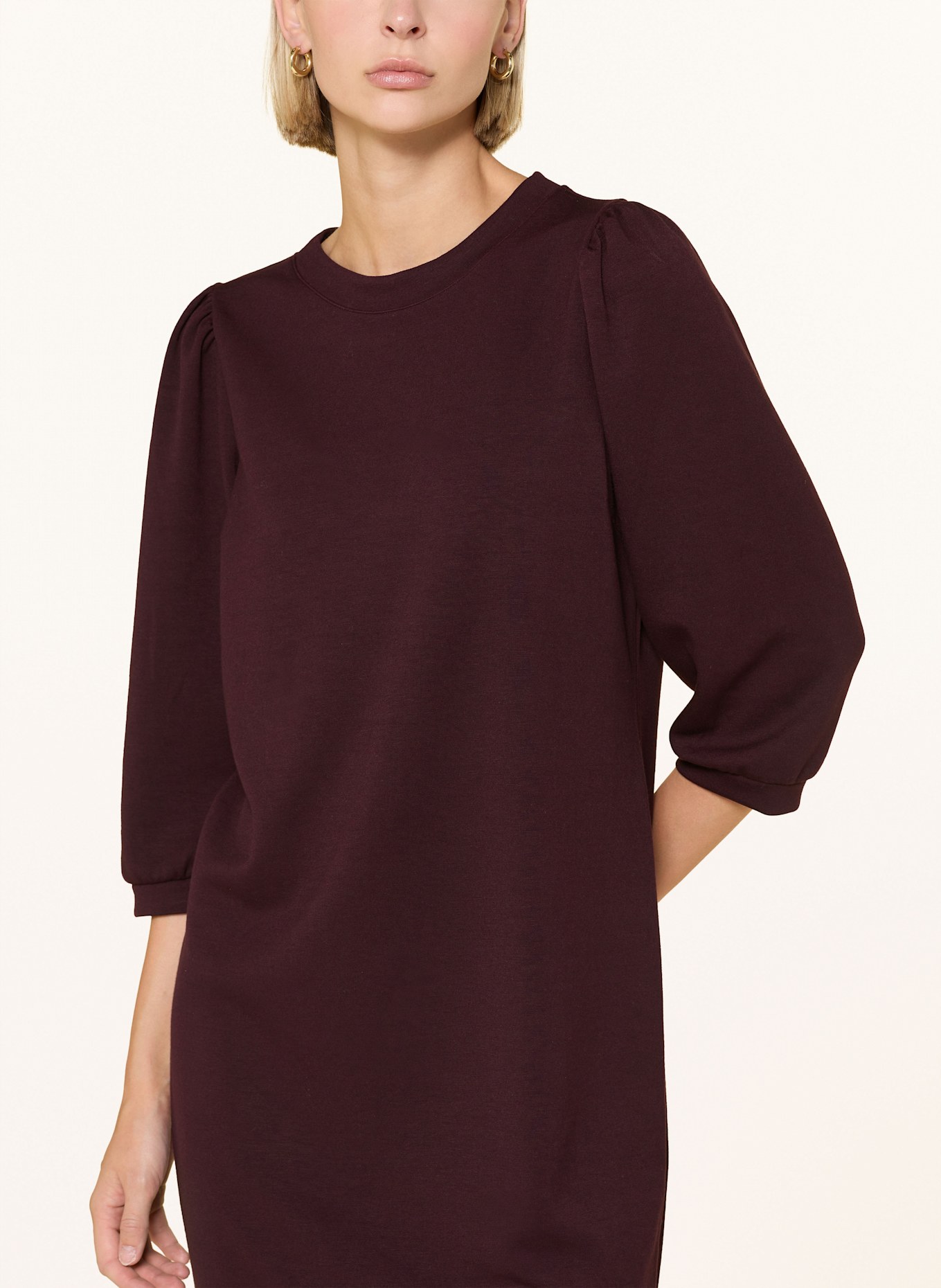 CARTOON Jerseykleid mit 3/4-Arm: DUNKELROT