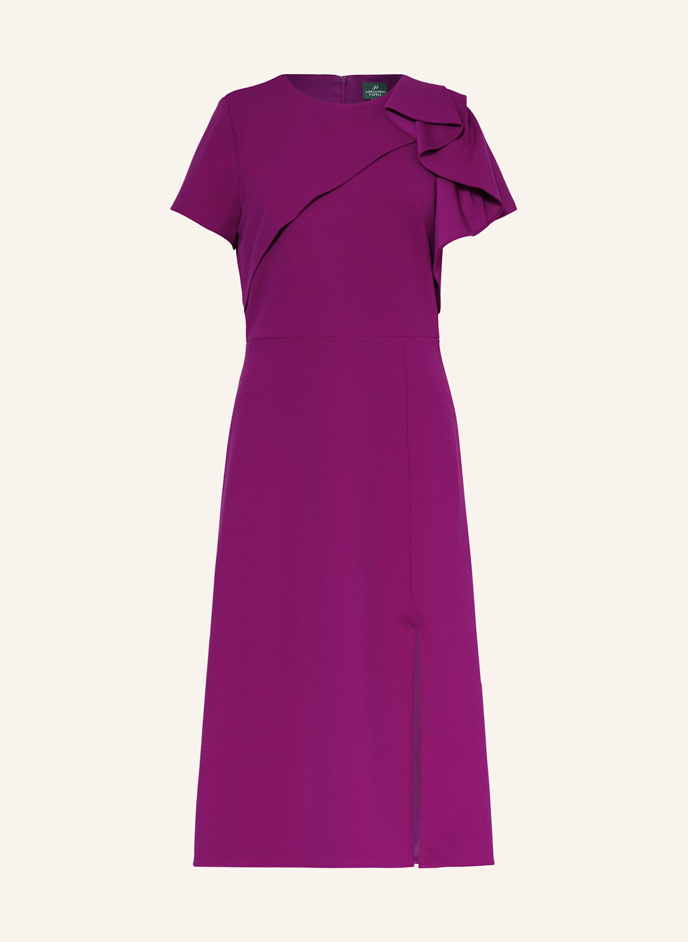 ADRIANNA PAPELL Kleid mit Volants: FUCHSIA