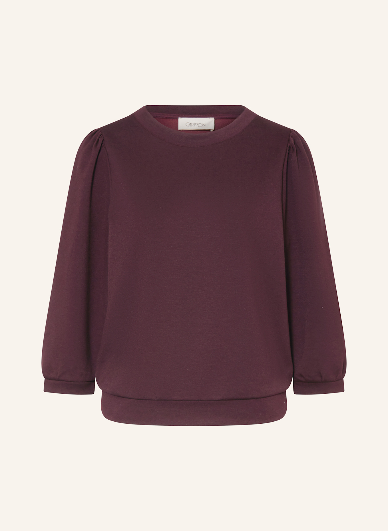 CARTOON Sweatshirt mit 3/4-Arm: DUNKELROT