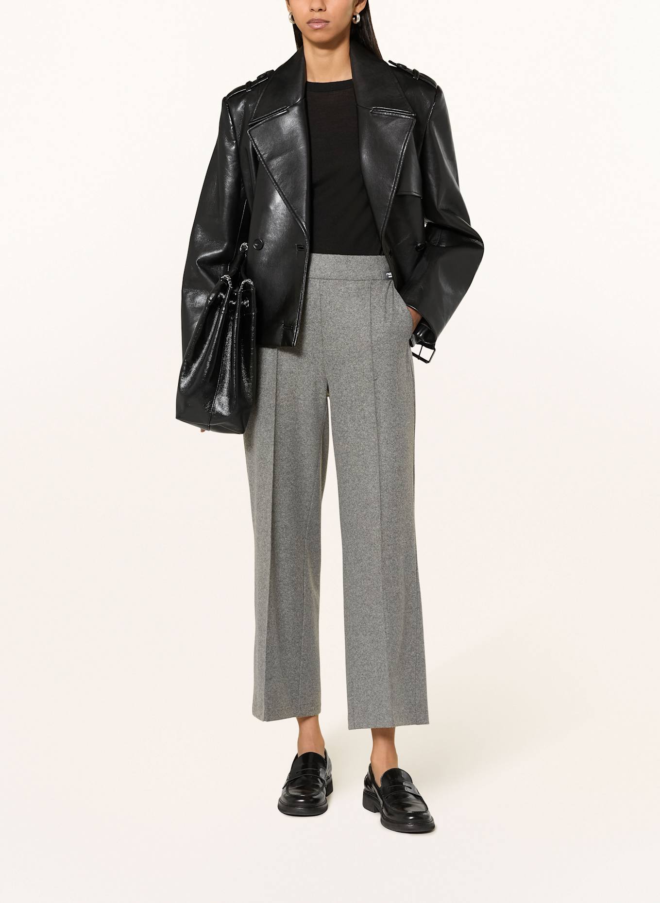 CAMBIO Flanellhose CAMERON: GRAU