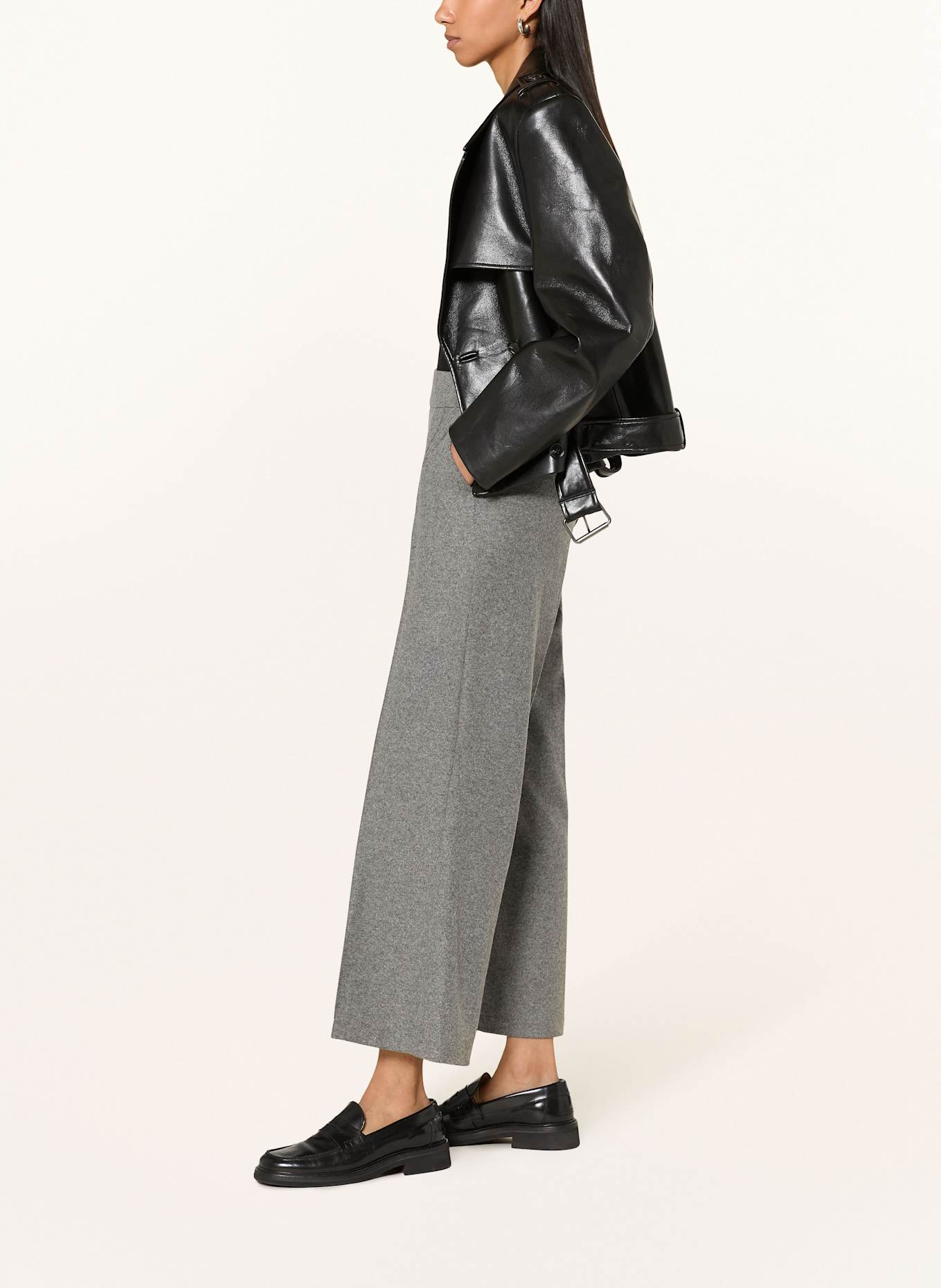 CAMBIO Flanellhose CAMERON: GRAU