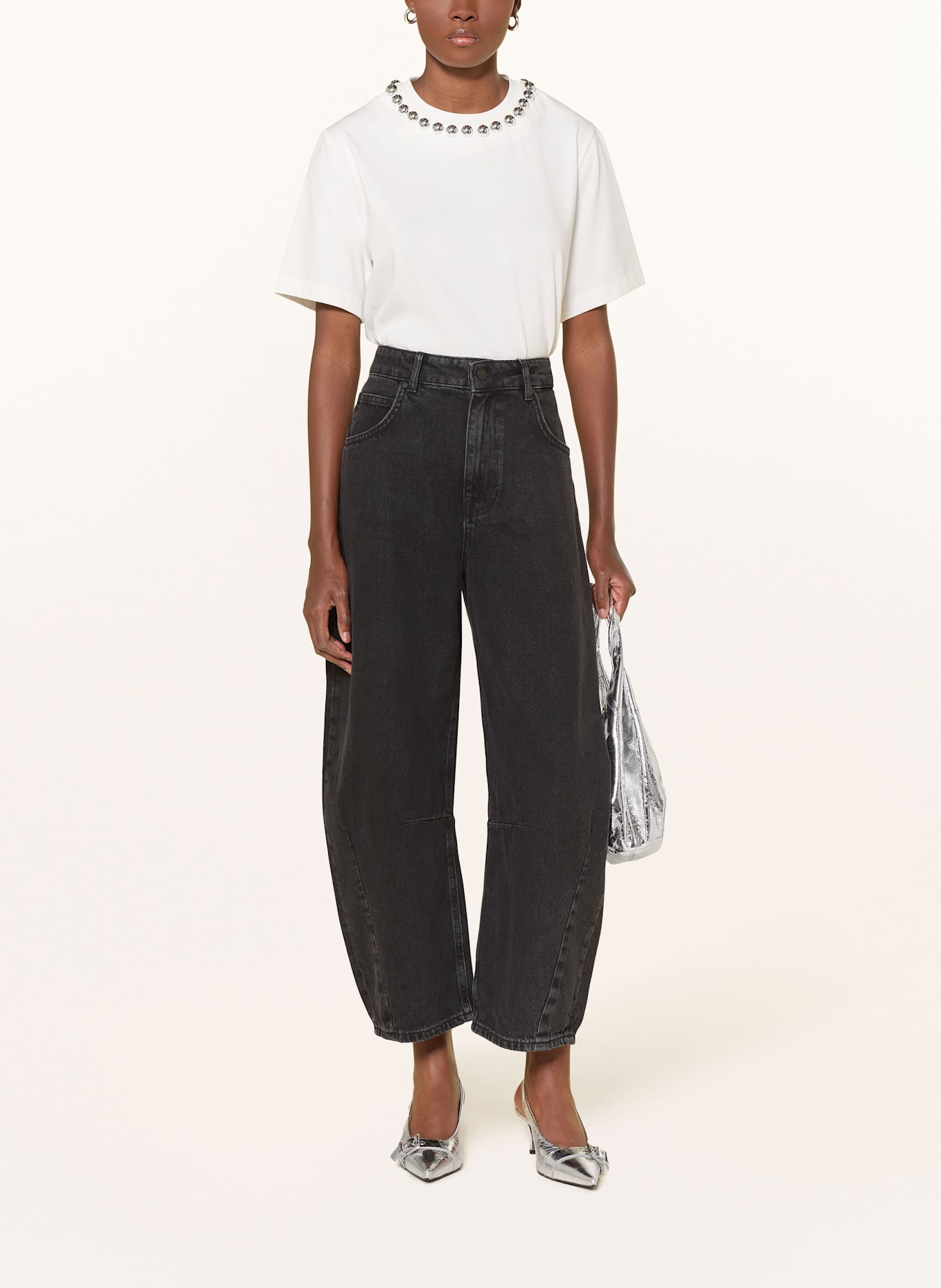 ESSENTIEL ANTWERP Barrel Jeans INTERSTELLAR: BL34 Black