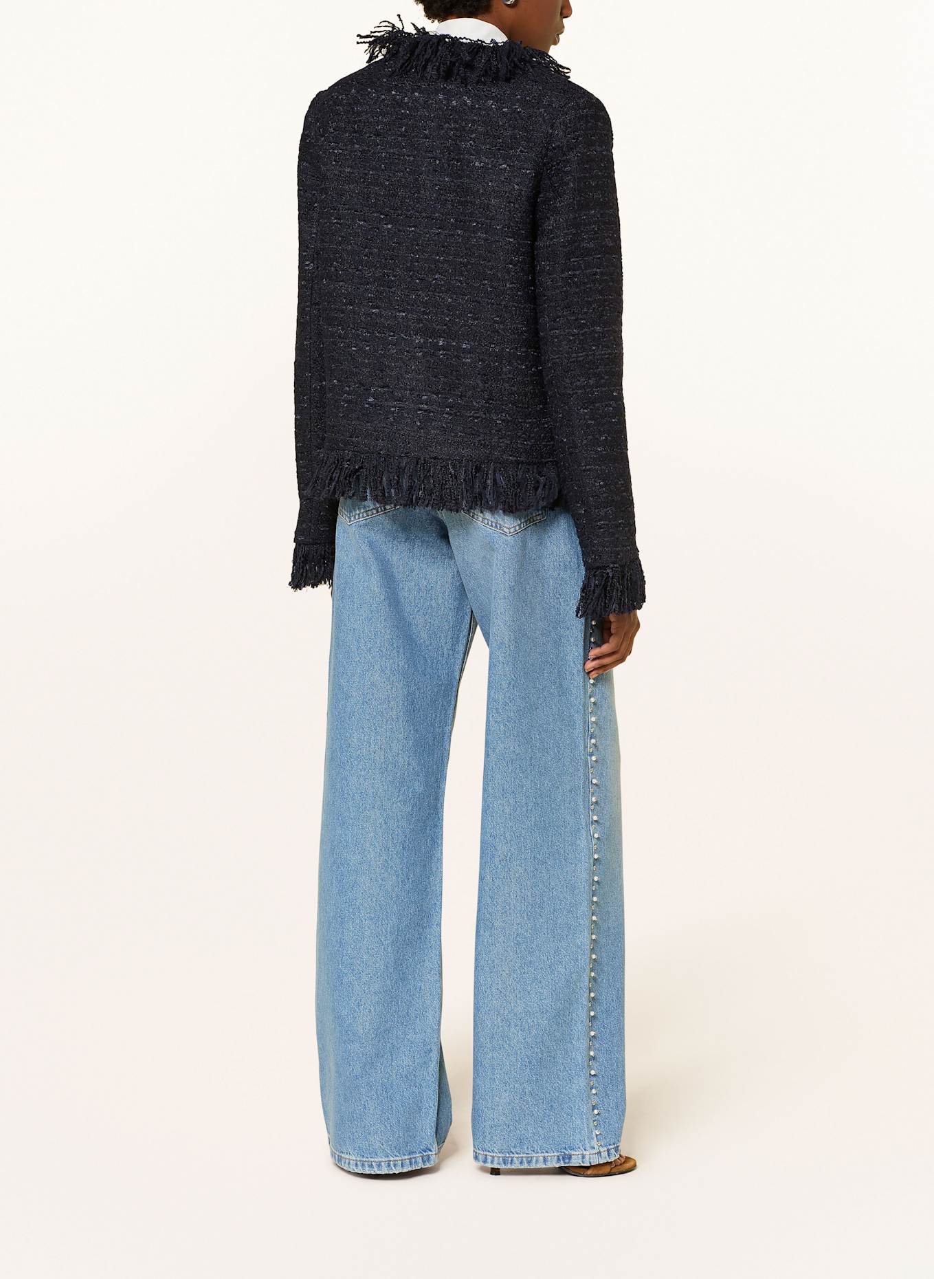 ESSENTIEL ANTWERP Bouclé-Jacke ISKRA: DUNKELBLAU