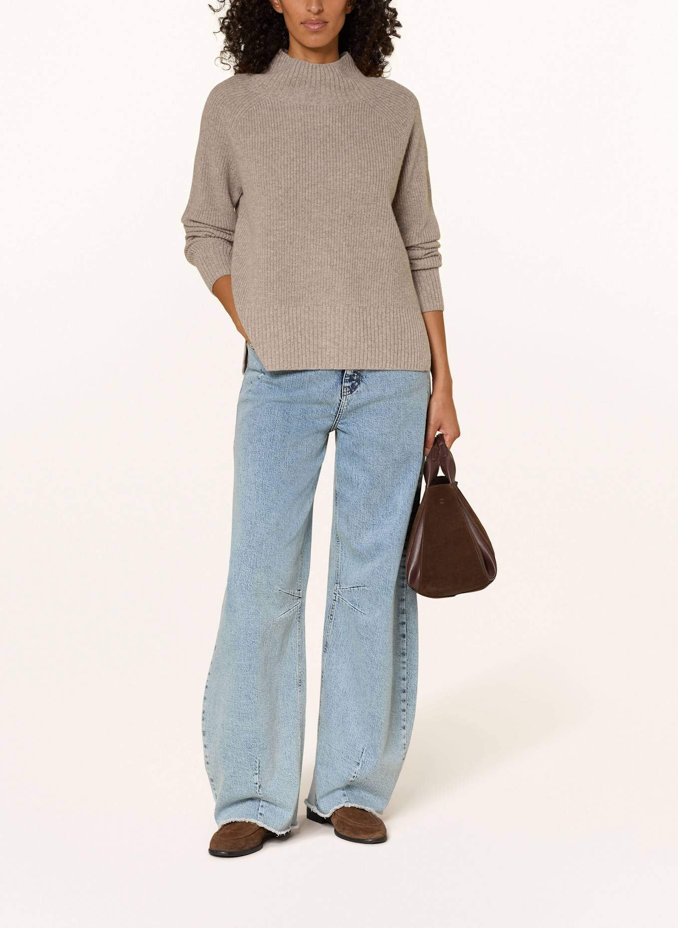 darling harbour Pullover: light taupe melange