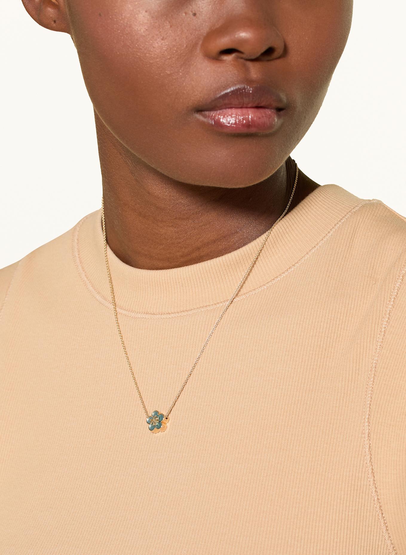 TORY BURCH Halskette KIRA: GOLD / GRÜN