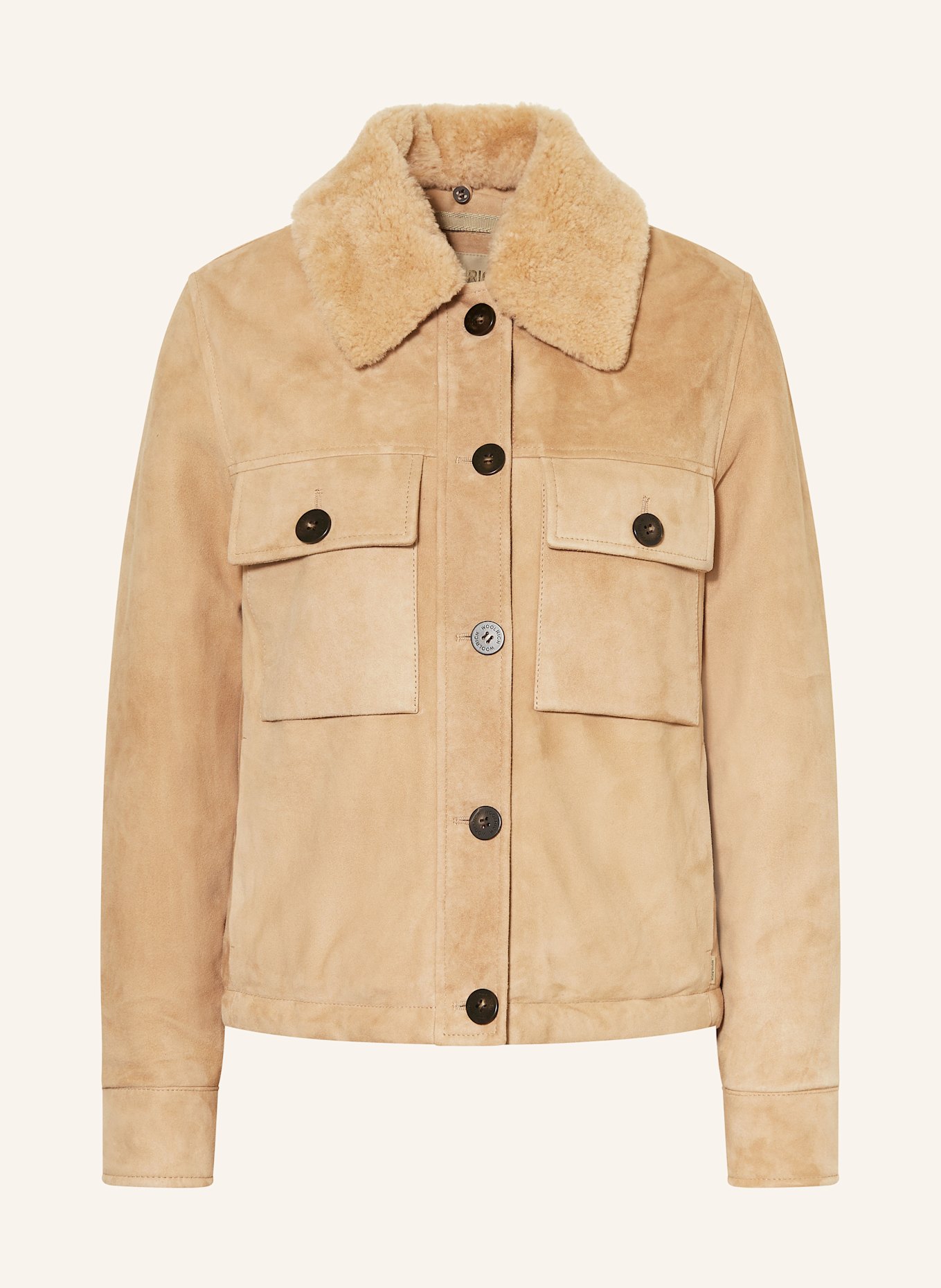 WOOLRICH Lederjacke AMBER: CAMEL