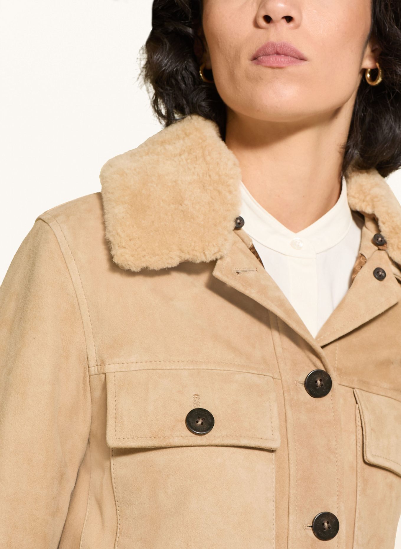 WOOLRICH Lederjacke AMBER: CAMEL