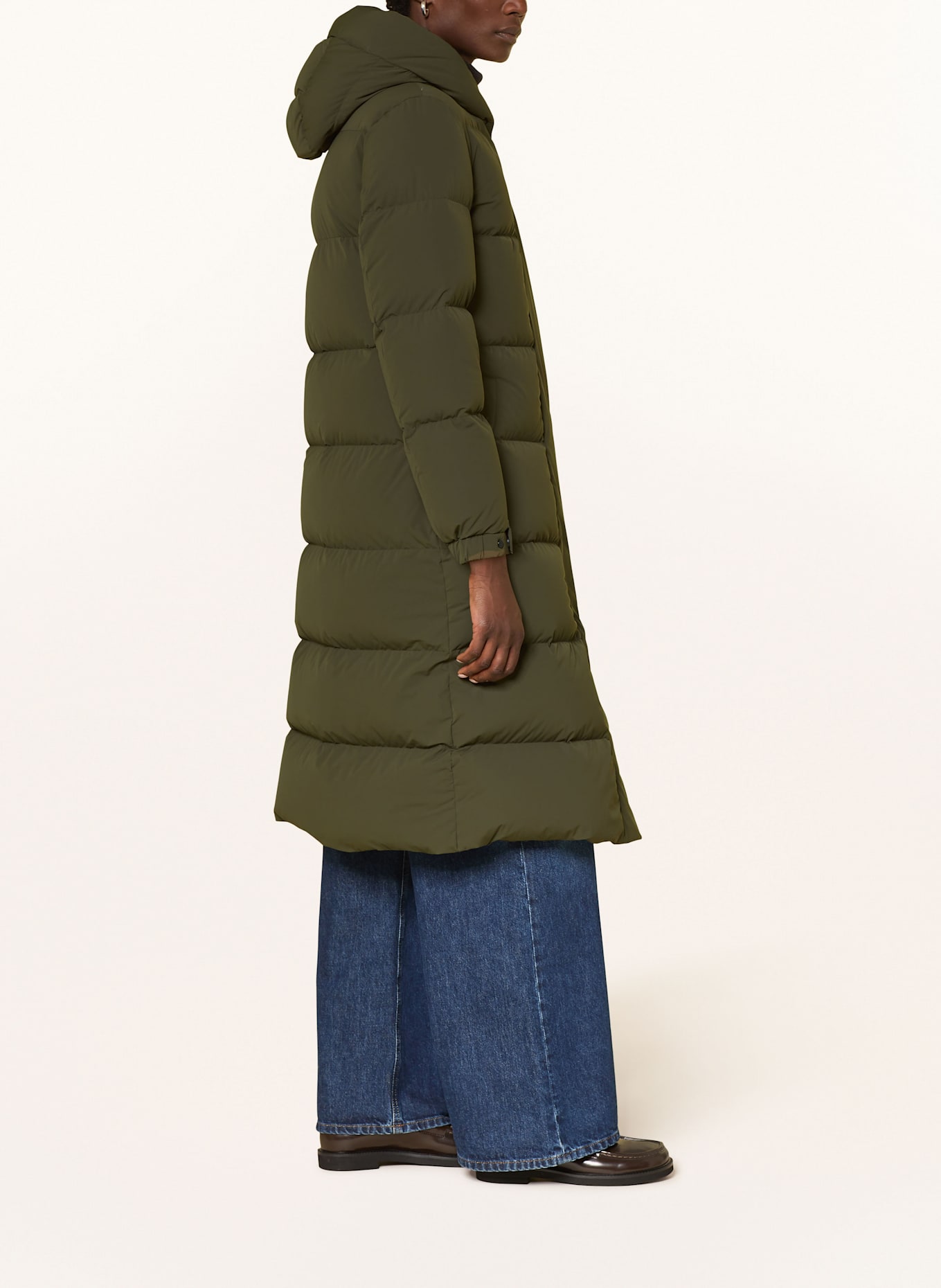 WOOLRICH Daunenmantel: OLIV