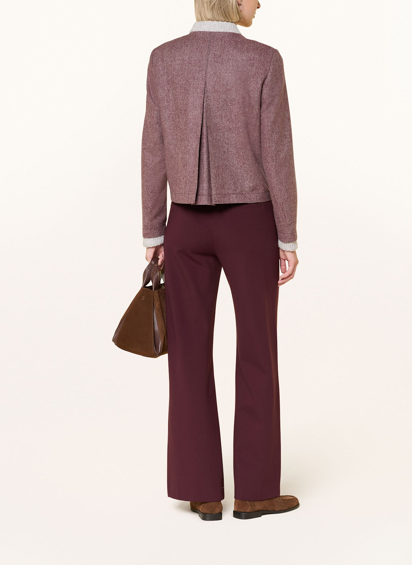 Grasegger Spódnica SILKE: CIEMNOCZERWONY / JASNOCZARY