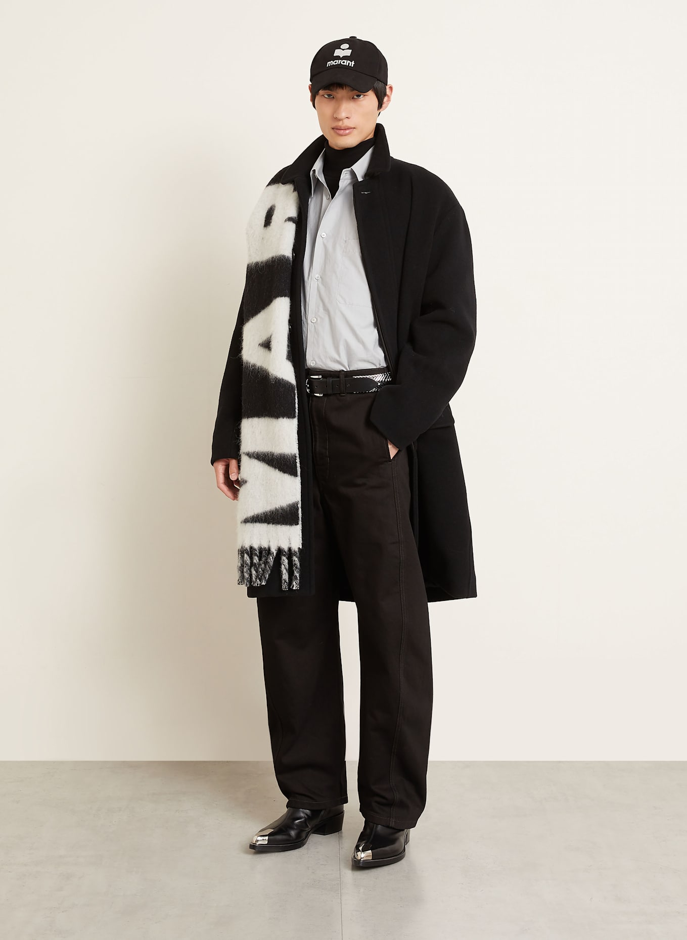 ISABEL MARANT Manteau en laine KIRK: NOIR