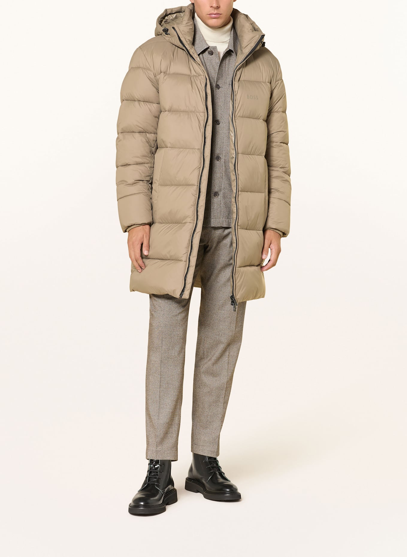 BOSS Steppmantel CIKER: HELLBRAUN