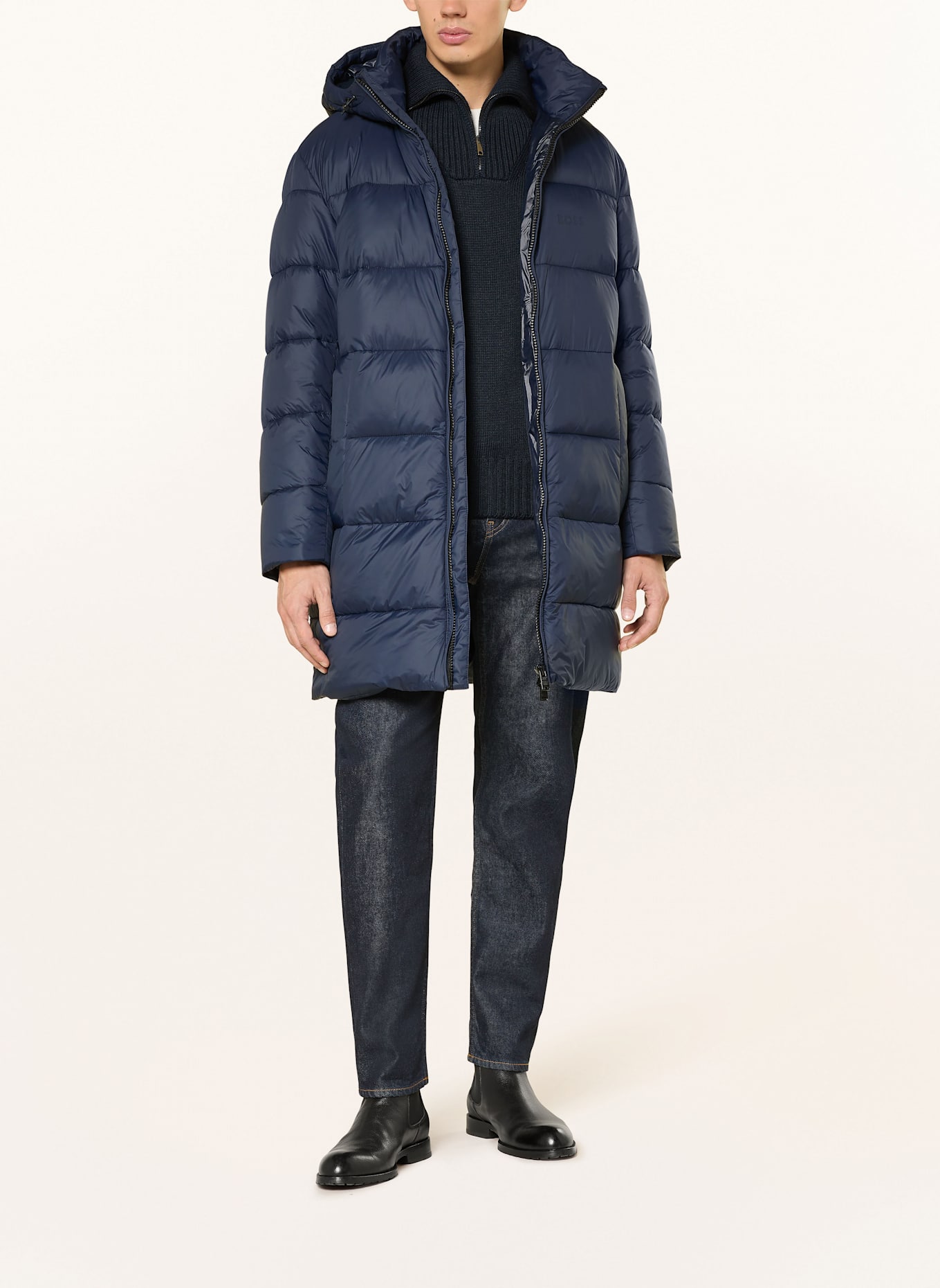 BOSS Steppmantel CIKER: DUNKELBLAU