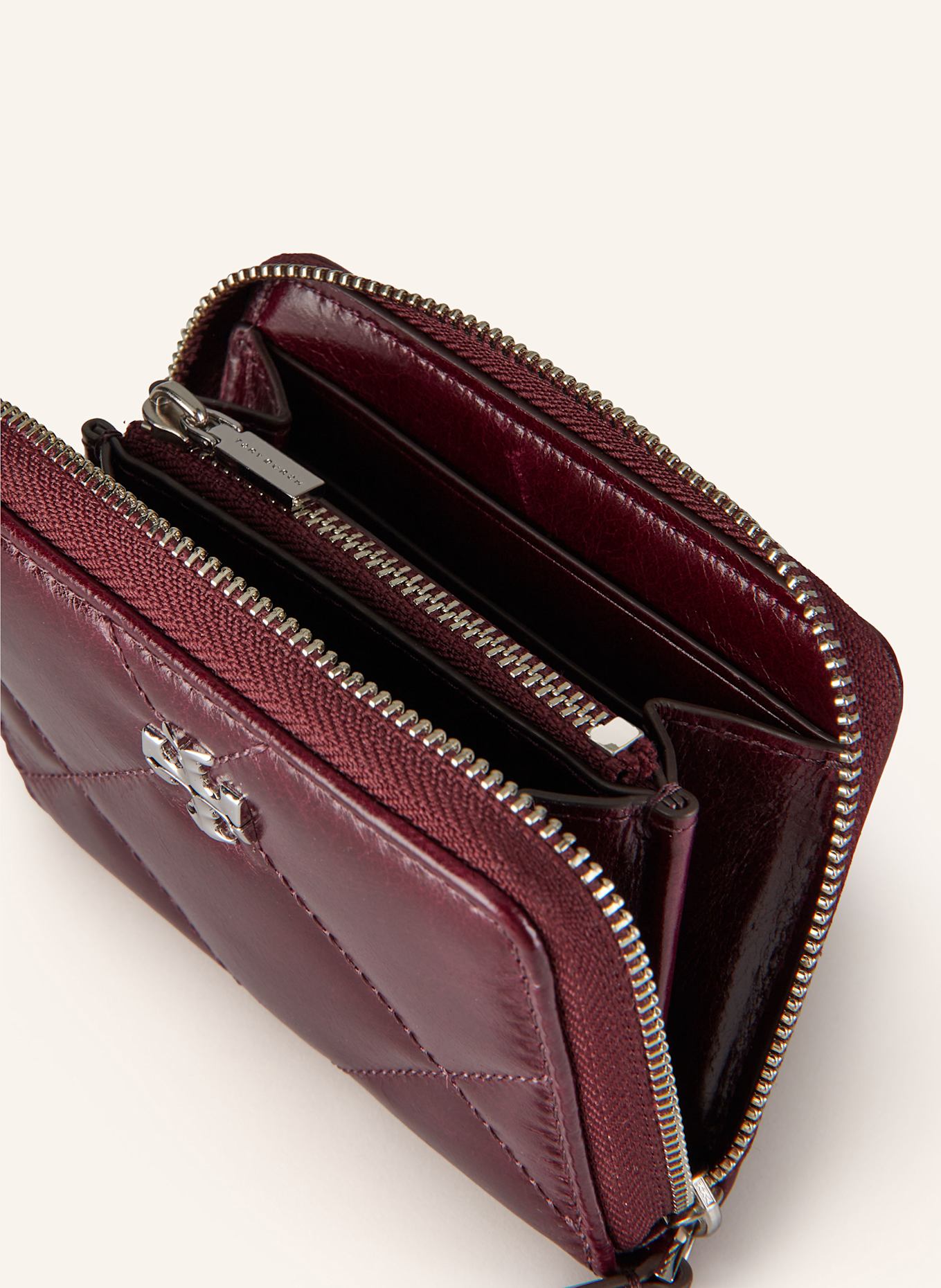 TORY BURCH Geldbörse KIRA: DUNKELROT