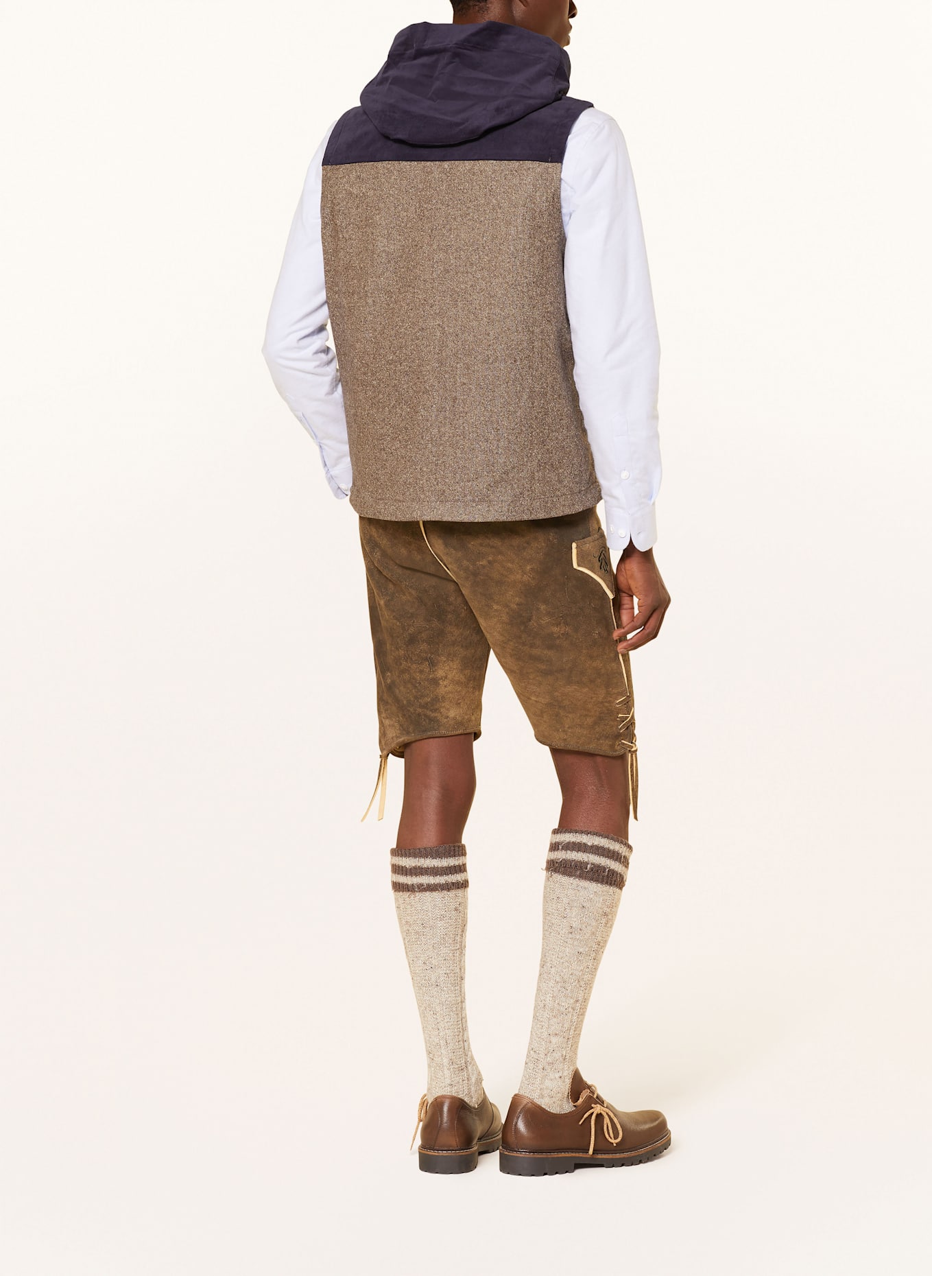 Grasegger Sweater vest LODEN: BROWN
