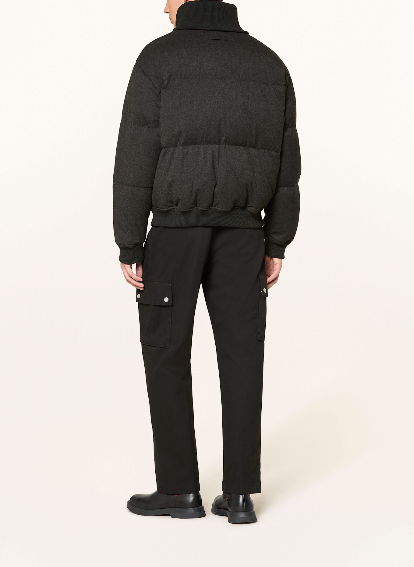 HUGO Steppjacke BELGO: SCHWARZ