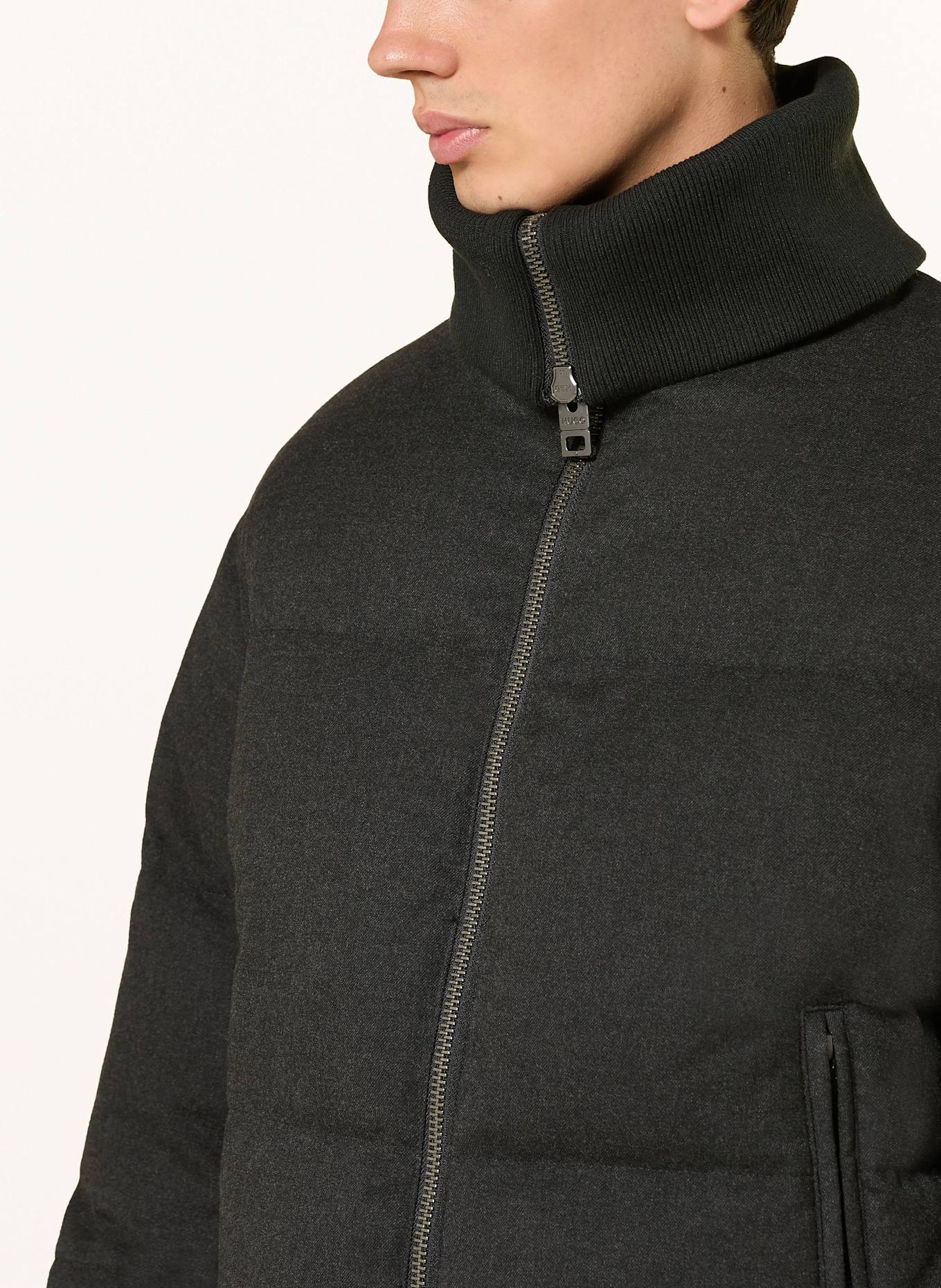 HUGO Steppjacke BELGO: SCHWARZ