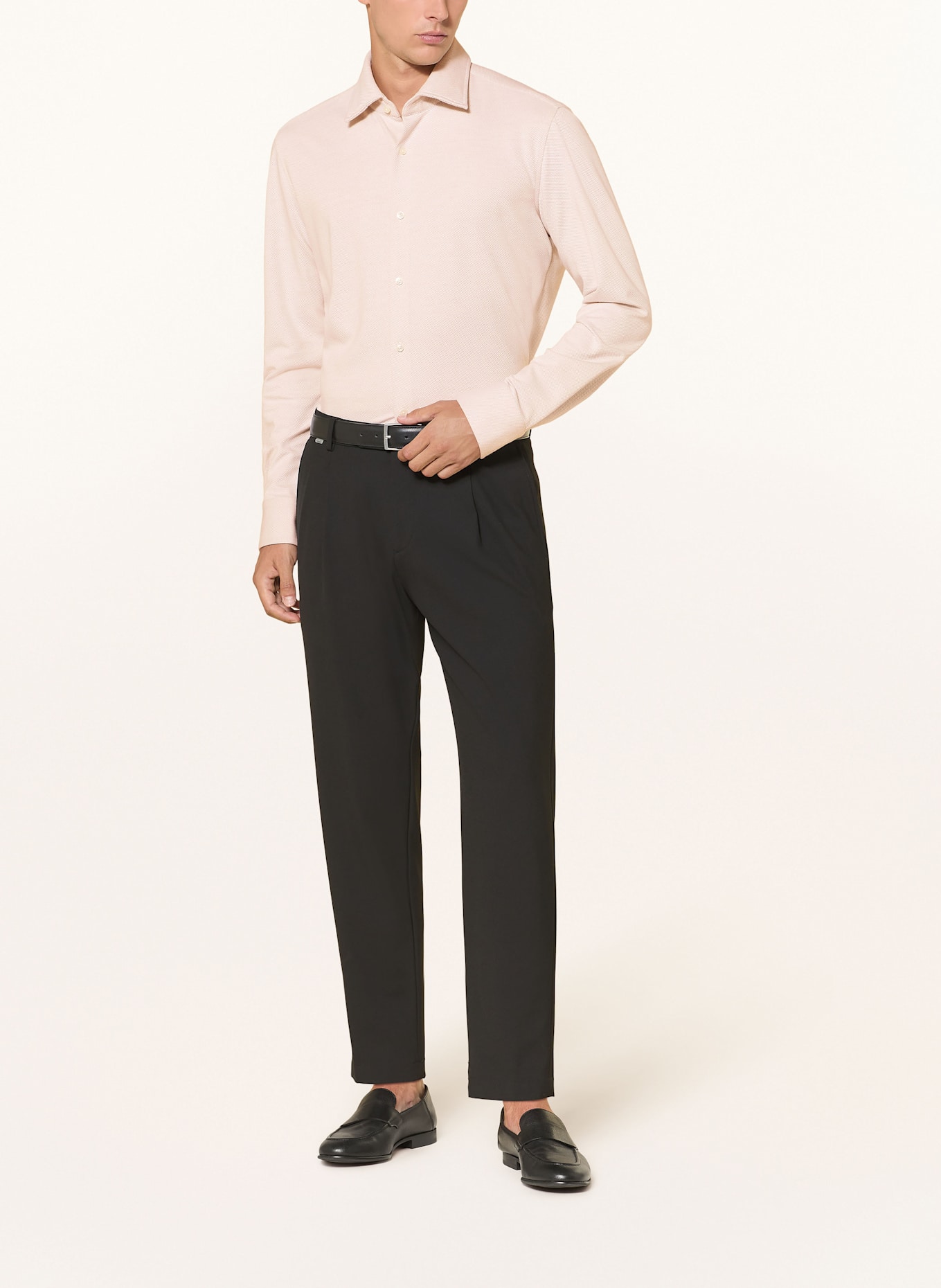 BOSS Hemd HANK PERFORMANCE Slim Fit: CREME