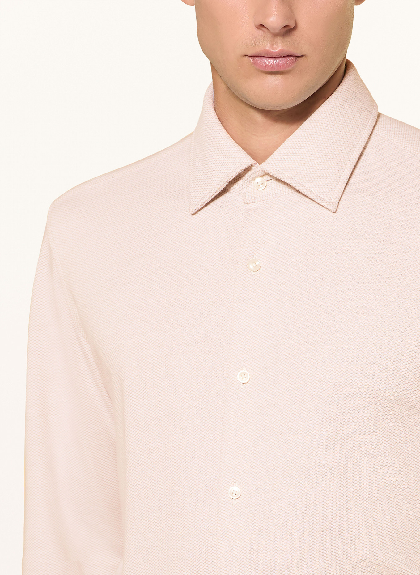 BOSS Hemd HANK PERFORMANCE Slim Fit: CREME