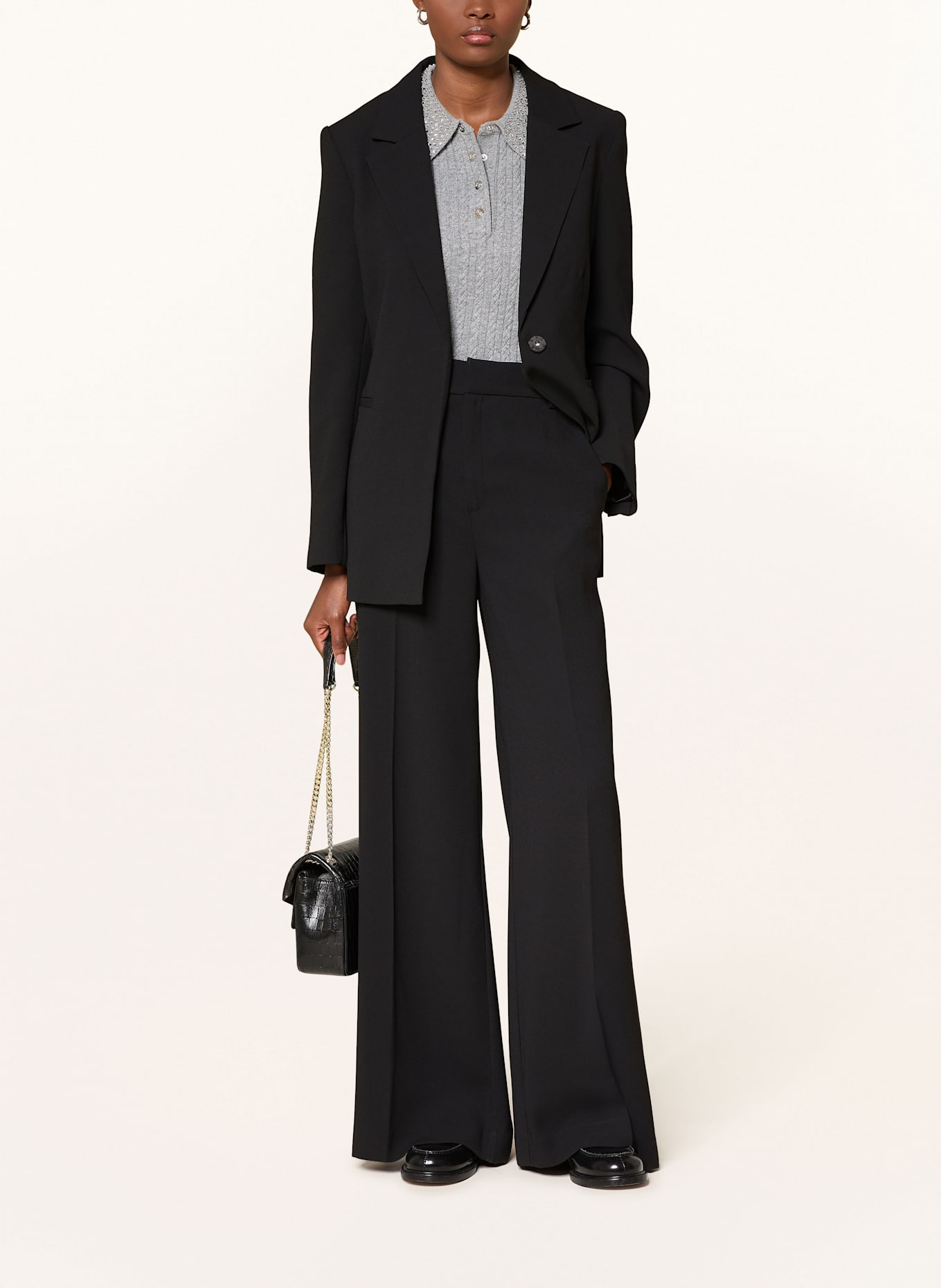 MRS & HUGS Marlenehose: SCHWARZ