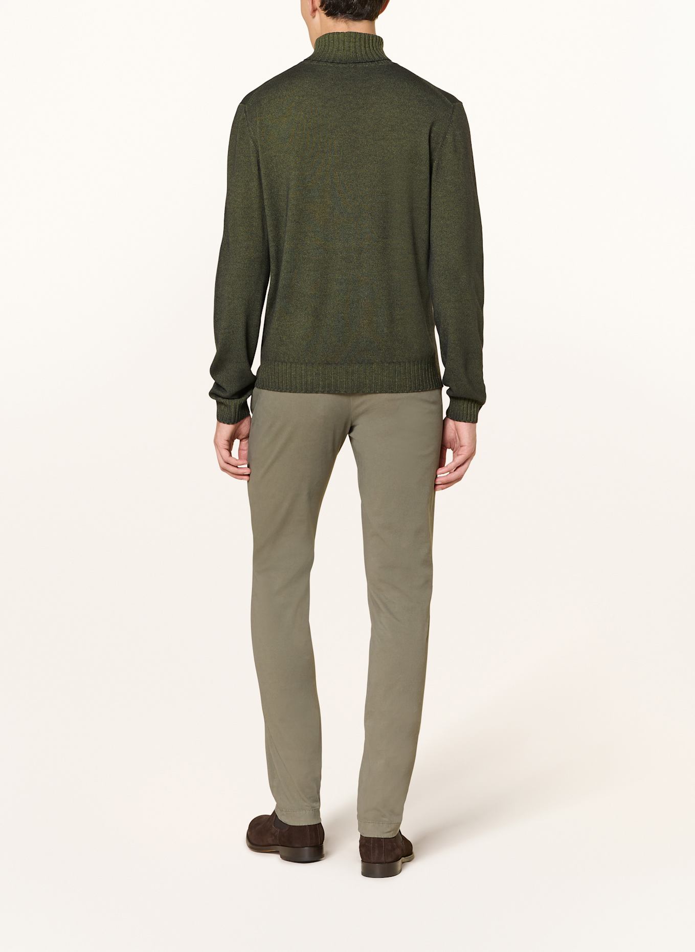 BOGLIOLI Rollkragenpullover aus Cashmere: DUNKELGRÜN