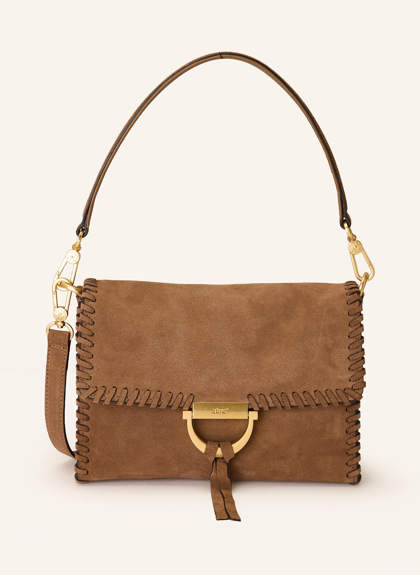 abro Schultertasche TEMI STITCH: CAMEL