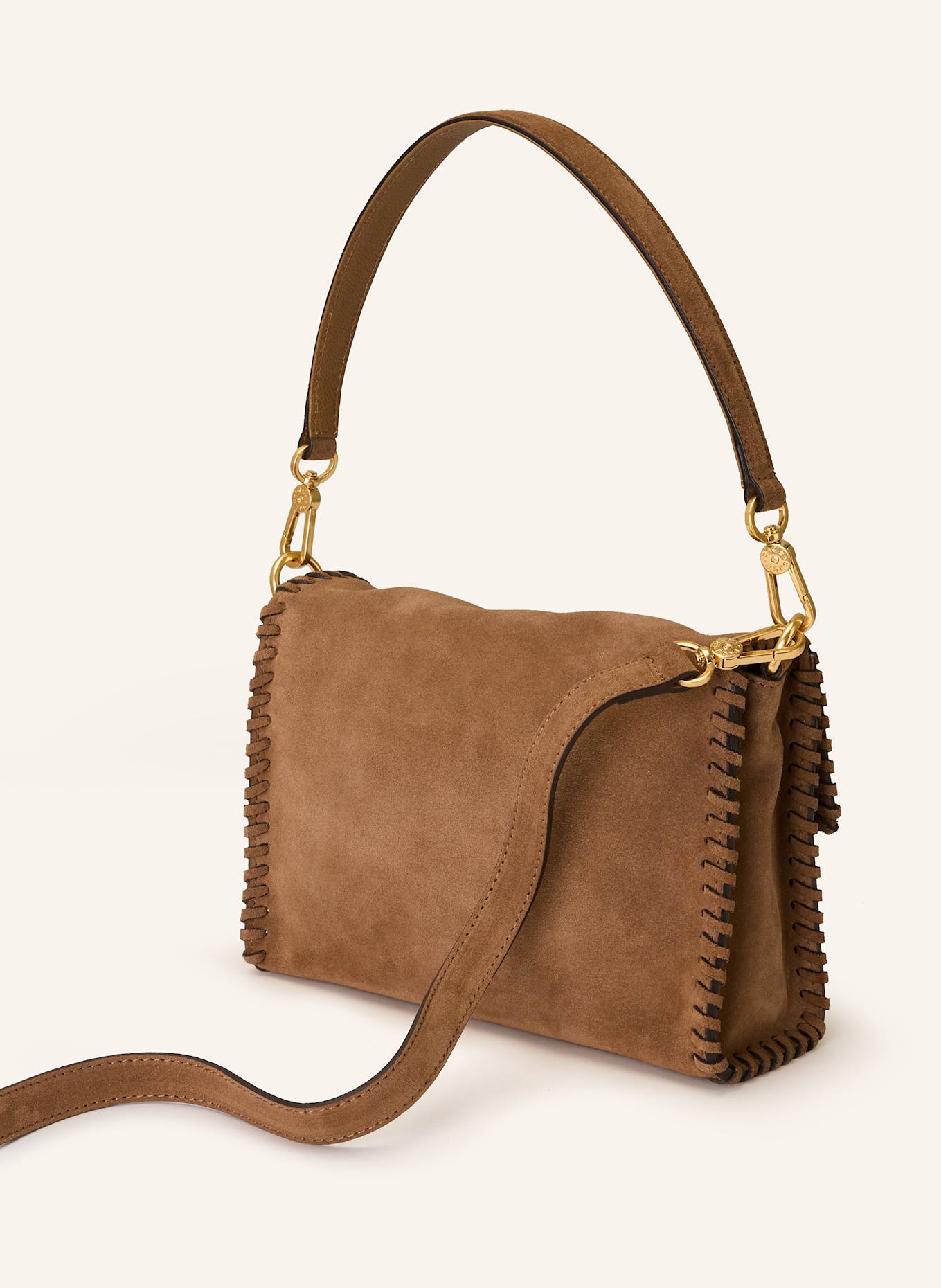 abro Schultertasche TEMI STITCH: CAMEL
