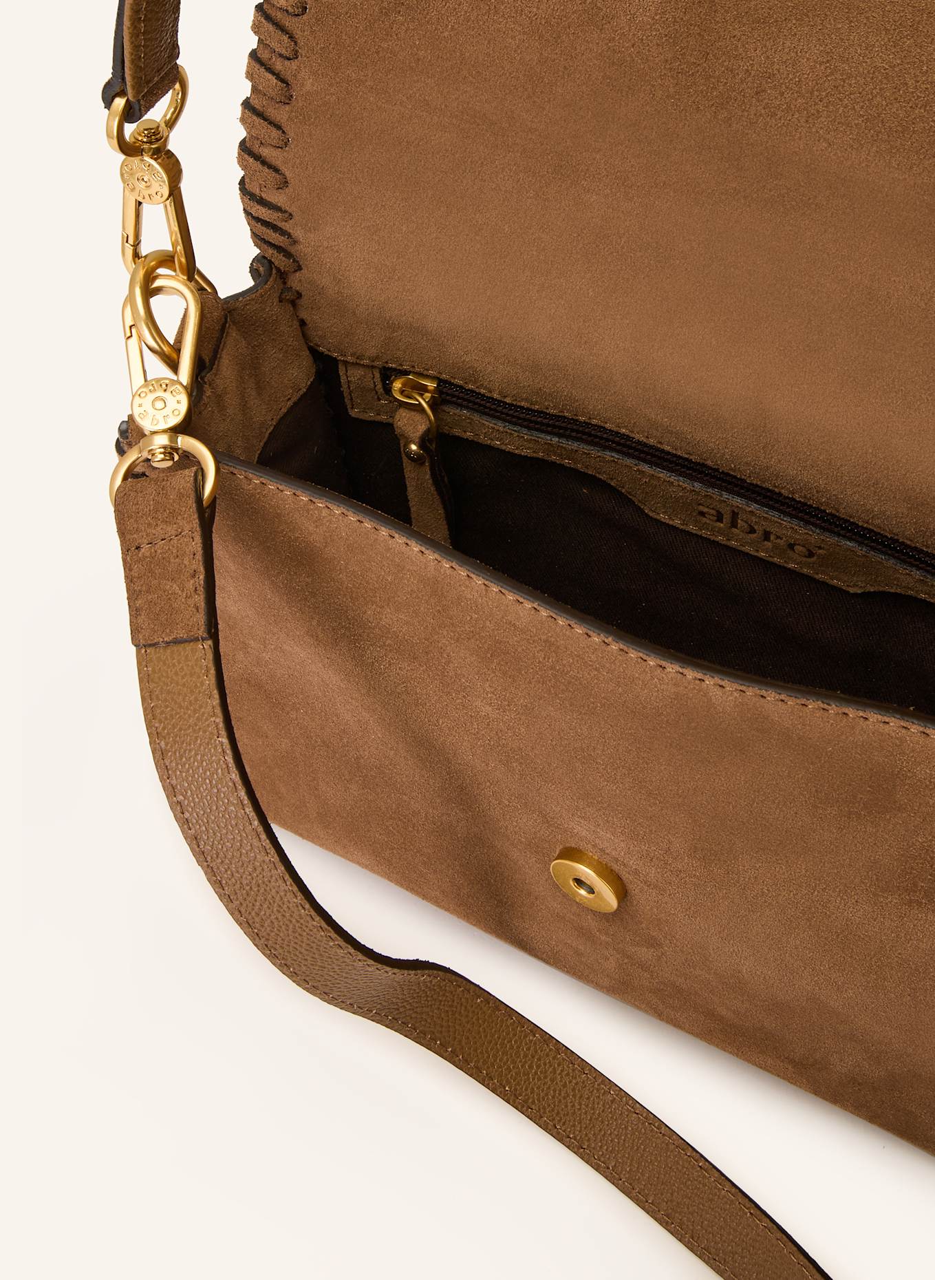 abro Schultertasche TEMI STITCH: CAMEL