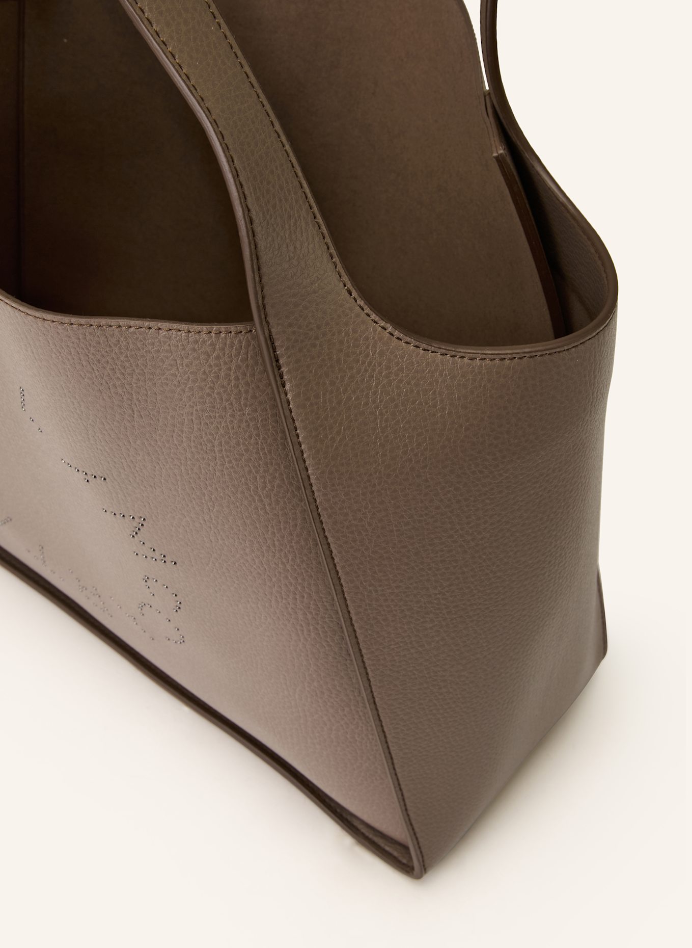 STELLA McCARTNEY Shopper s pouzdrem: ČERNOŠEDÁ