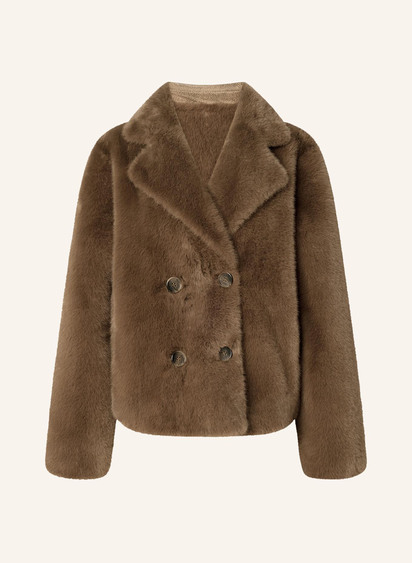 JOOP! Kunstpelz-Jacke ORSINA zum Wenden: BRAUN