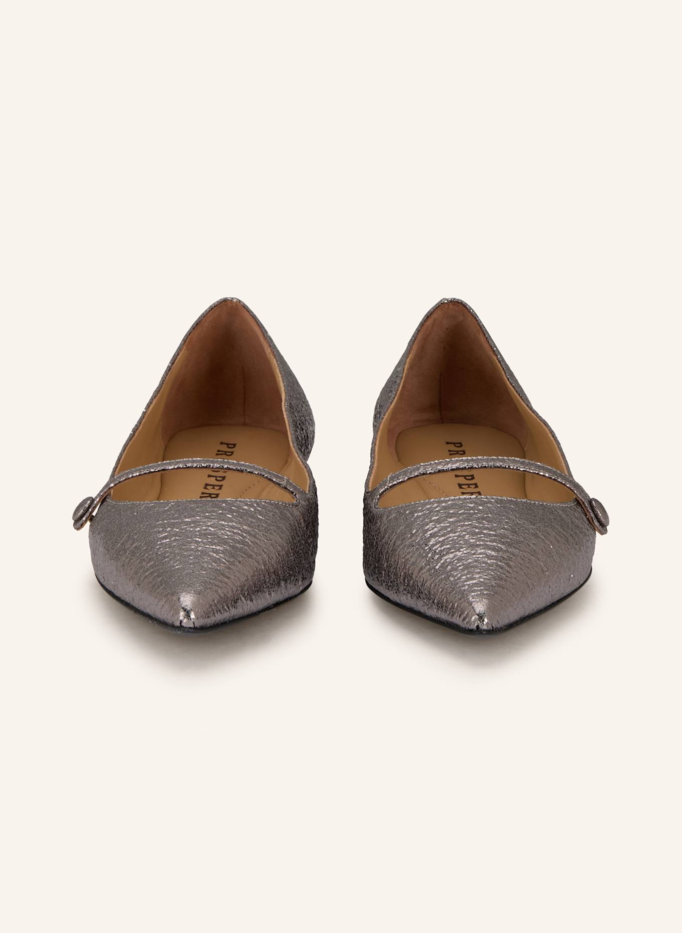 PROSPERINE Mary-Jane-Ballerinas: SILBER