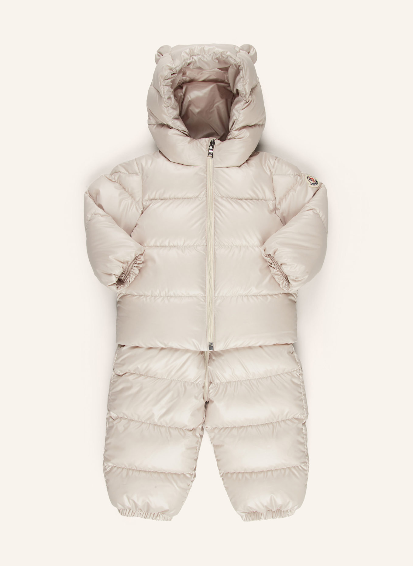 MONCLER enfant Set DEIDRE: Daunenjacke und Thermohose: BEIGE