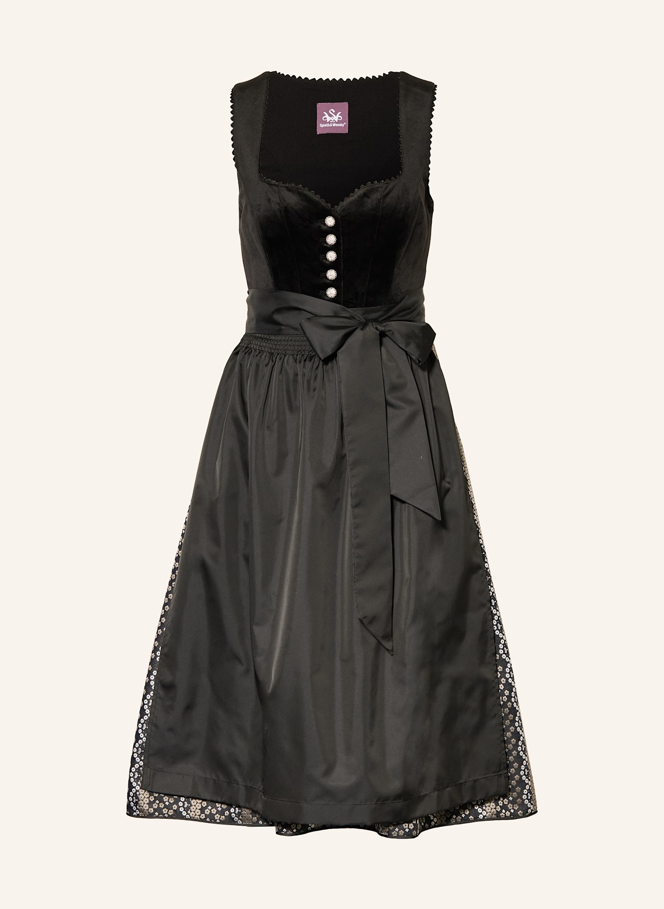 Spieth & Wensky Dirndl GIULIANNA: BLACK/ GRAY