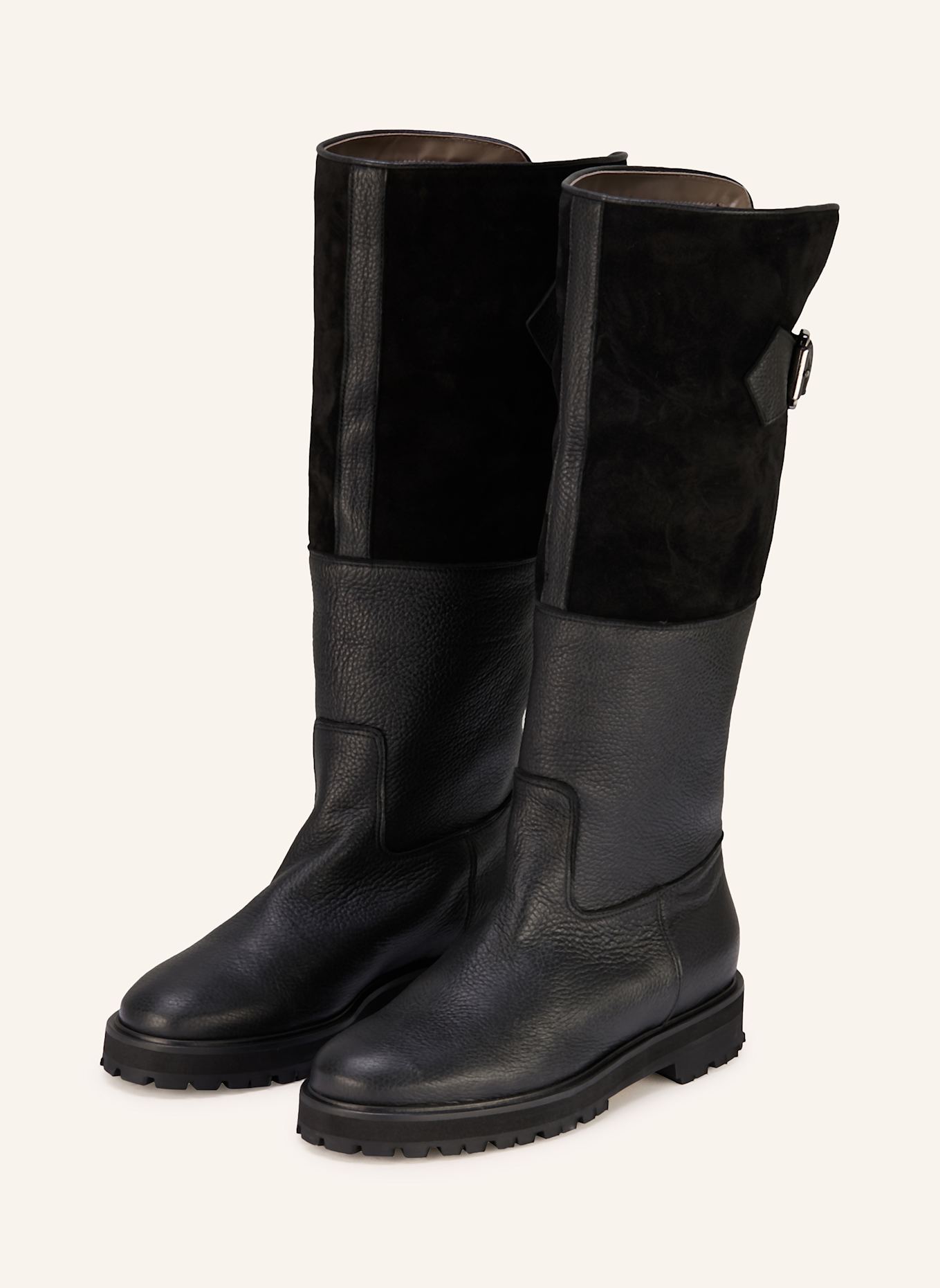 VIAMERCANTI Stiefel: SCHWARZ