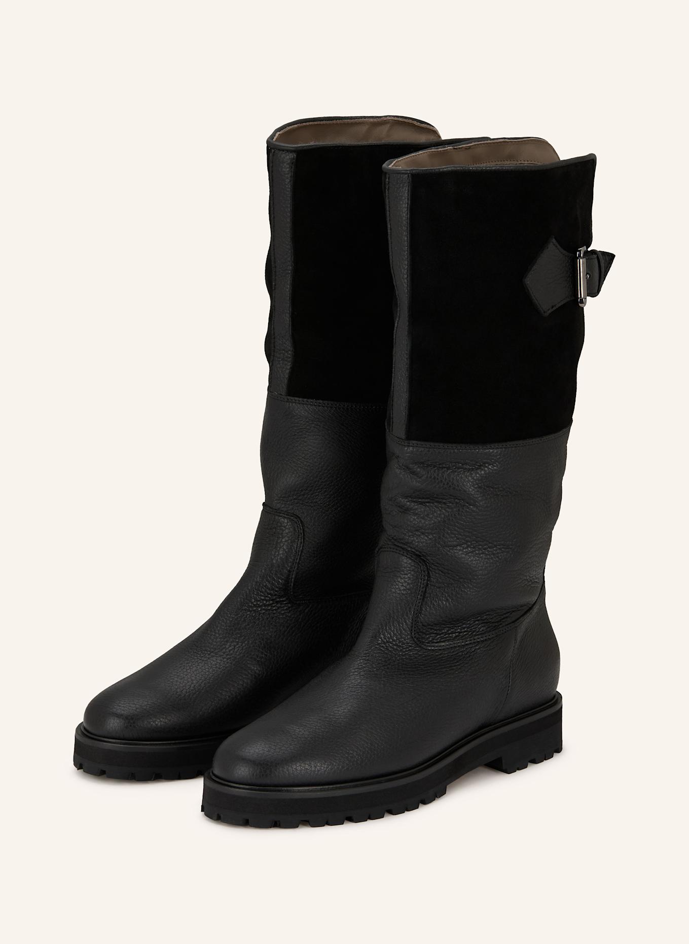 VIAMERCANTI Stiefel: SCHWARZ