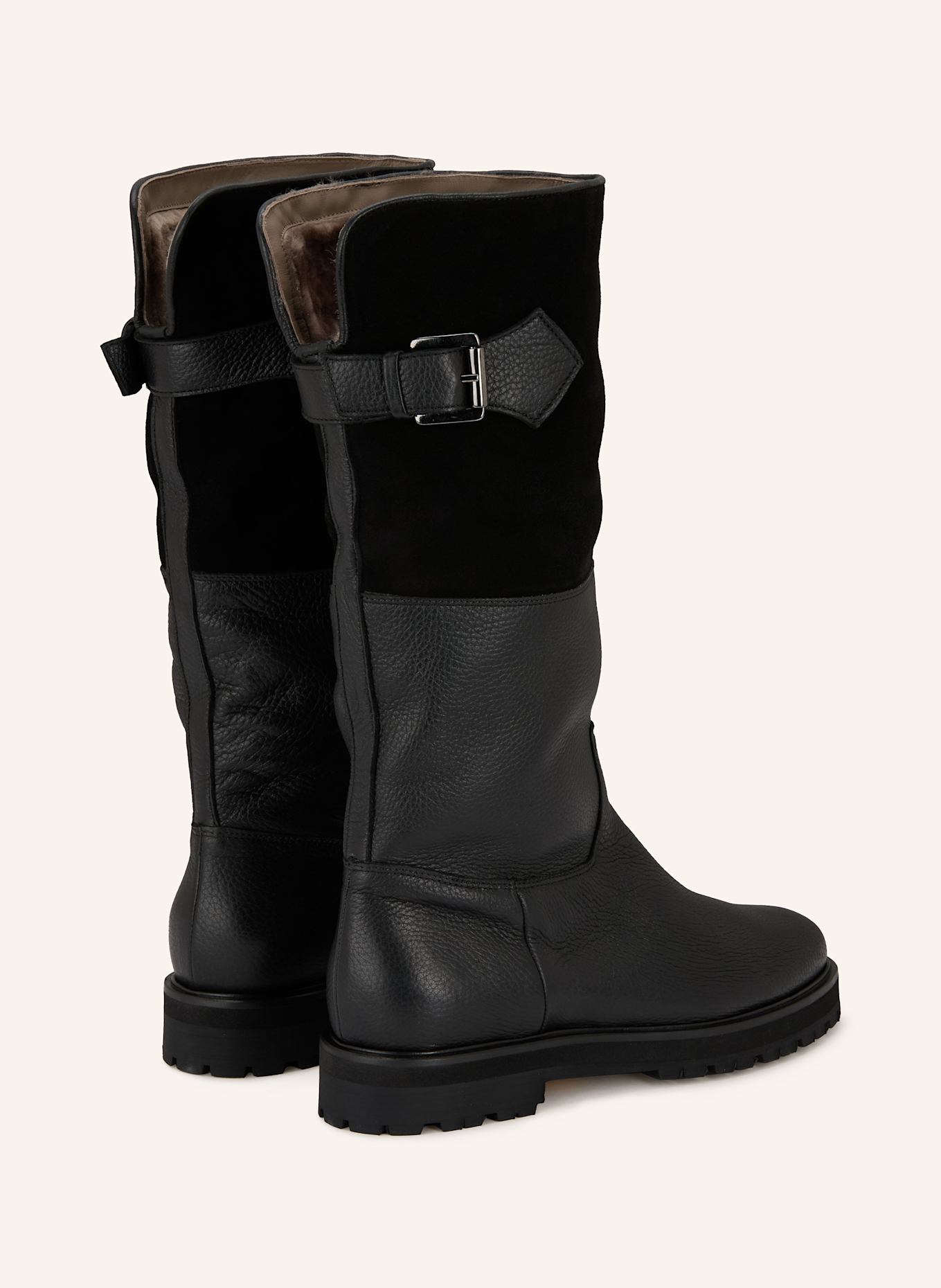 VIAMERCANTI Stiefel: SCHWARZ