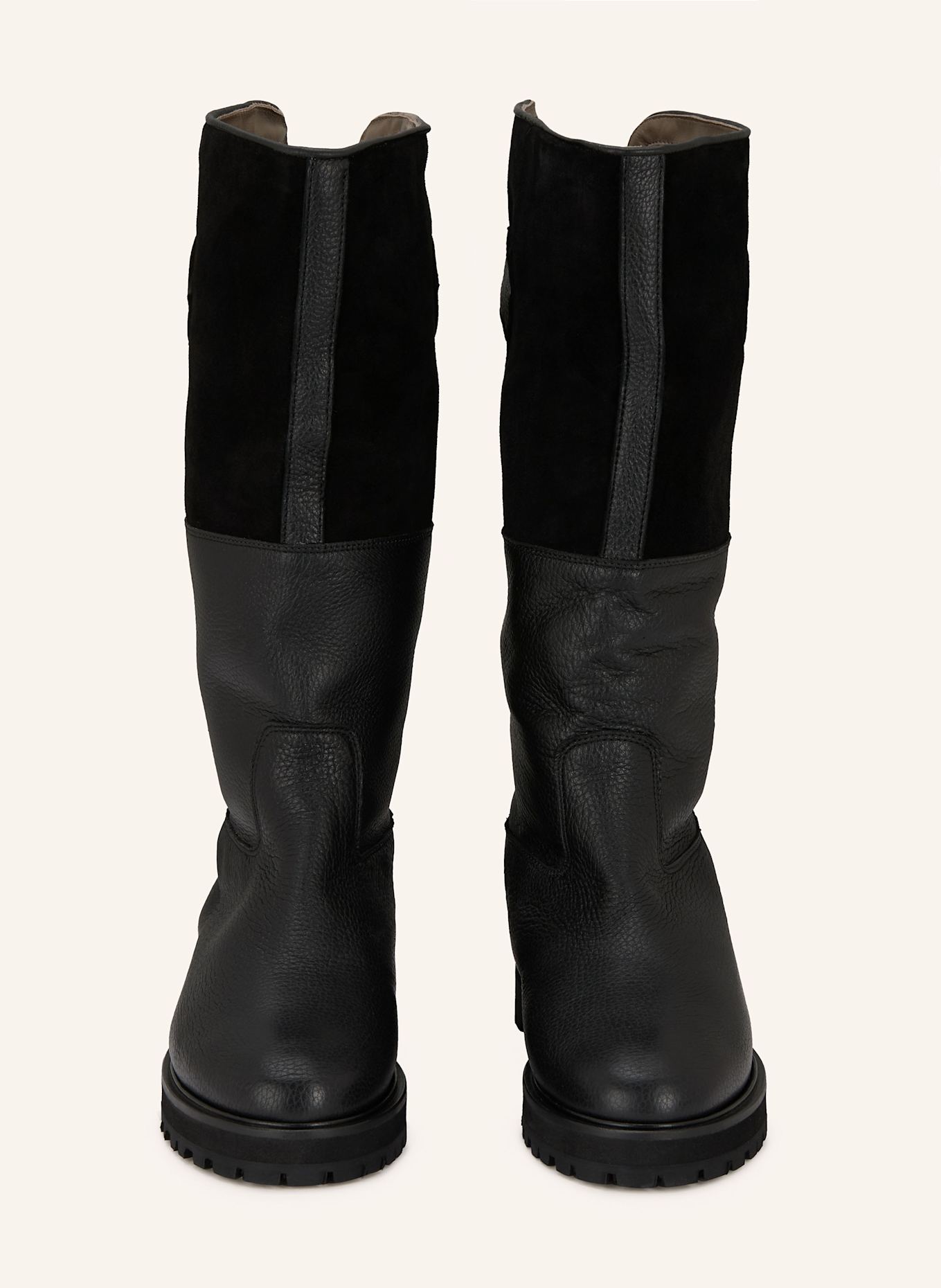 VIAMERCANTI Stiefel: SCHWARZ