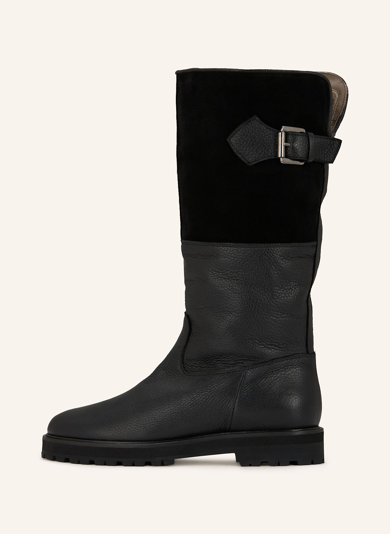 VIAMERCANTI Stiefel: SCHWARZ