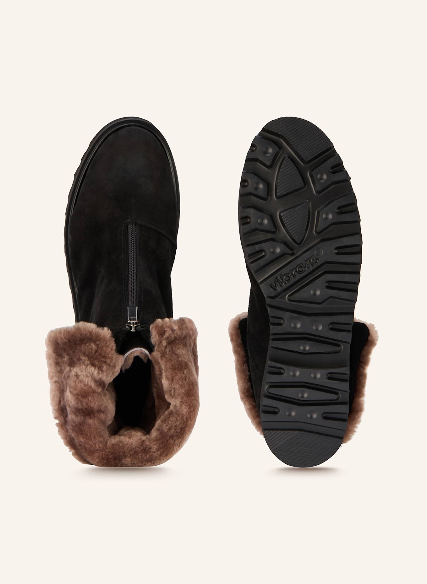 VIAMERCANTI Boots: SCHWARZ