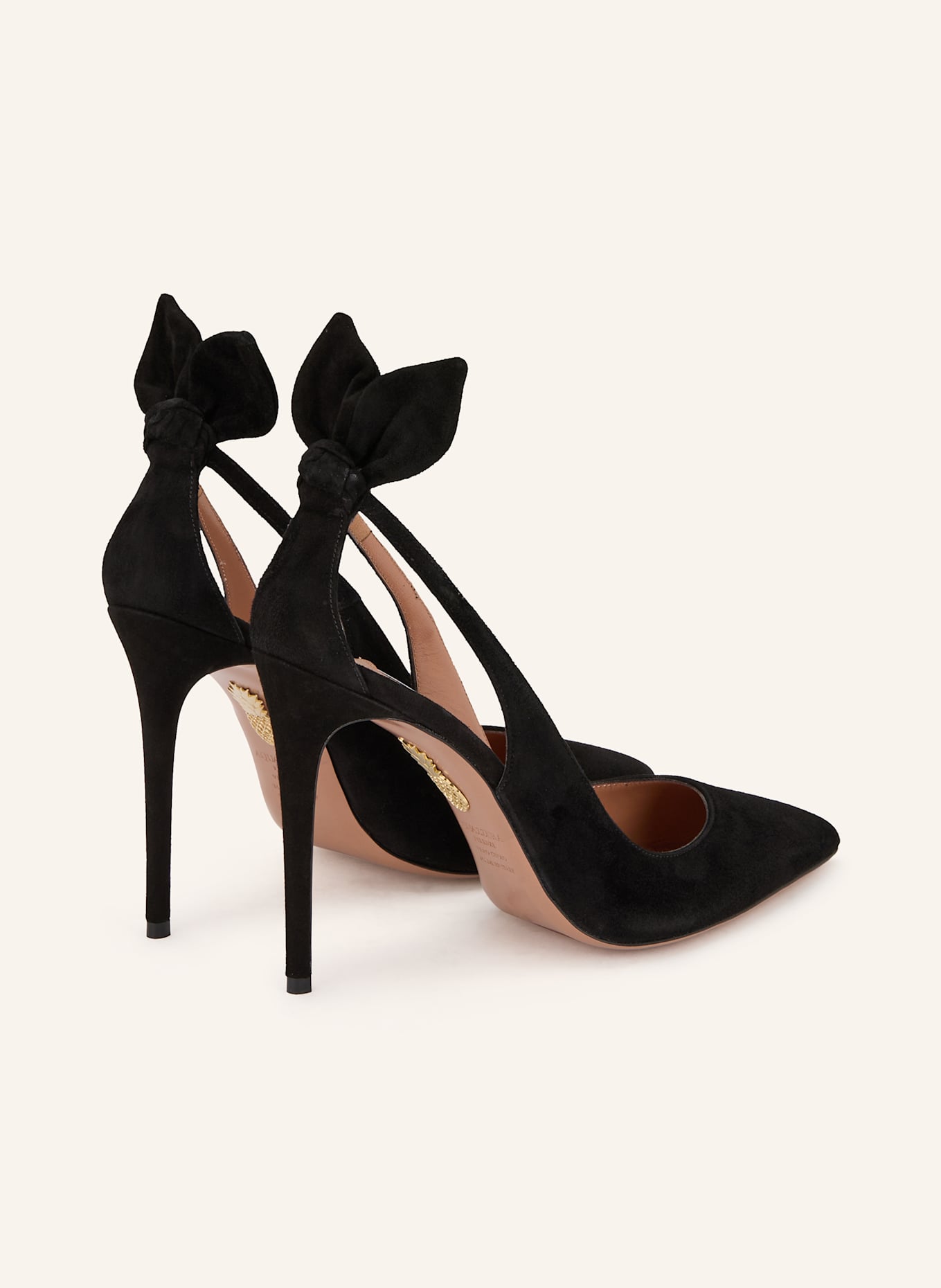 AQUAZZURA Lodičky BOW TIE: ČERNÁ