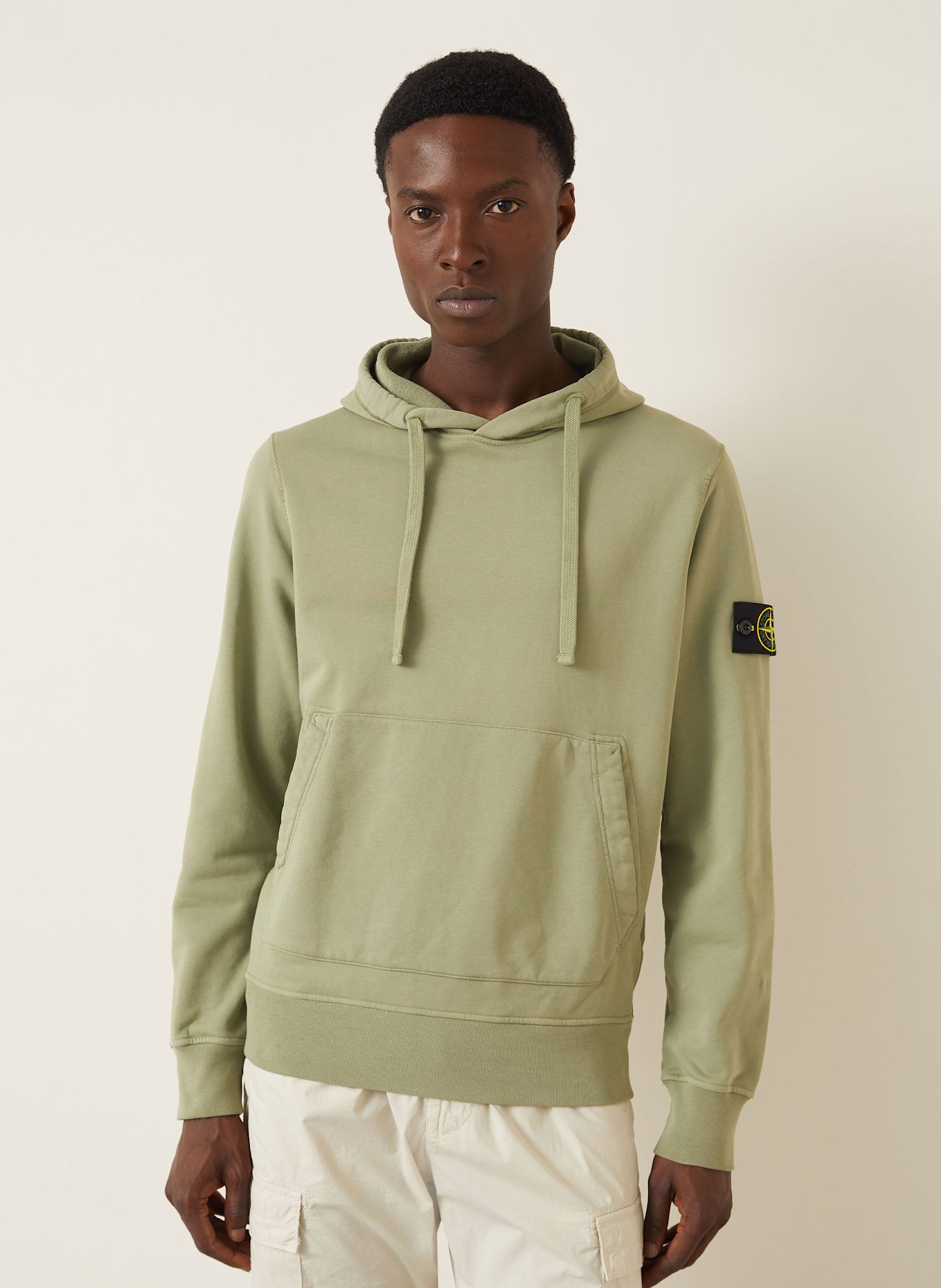 STONE ISLAND Hoodie: HELLGRÜN