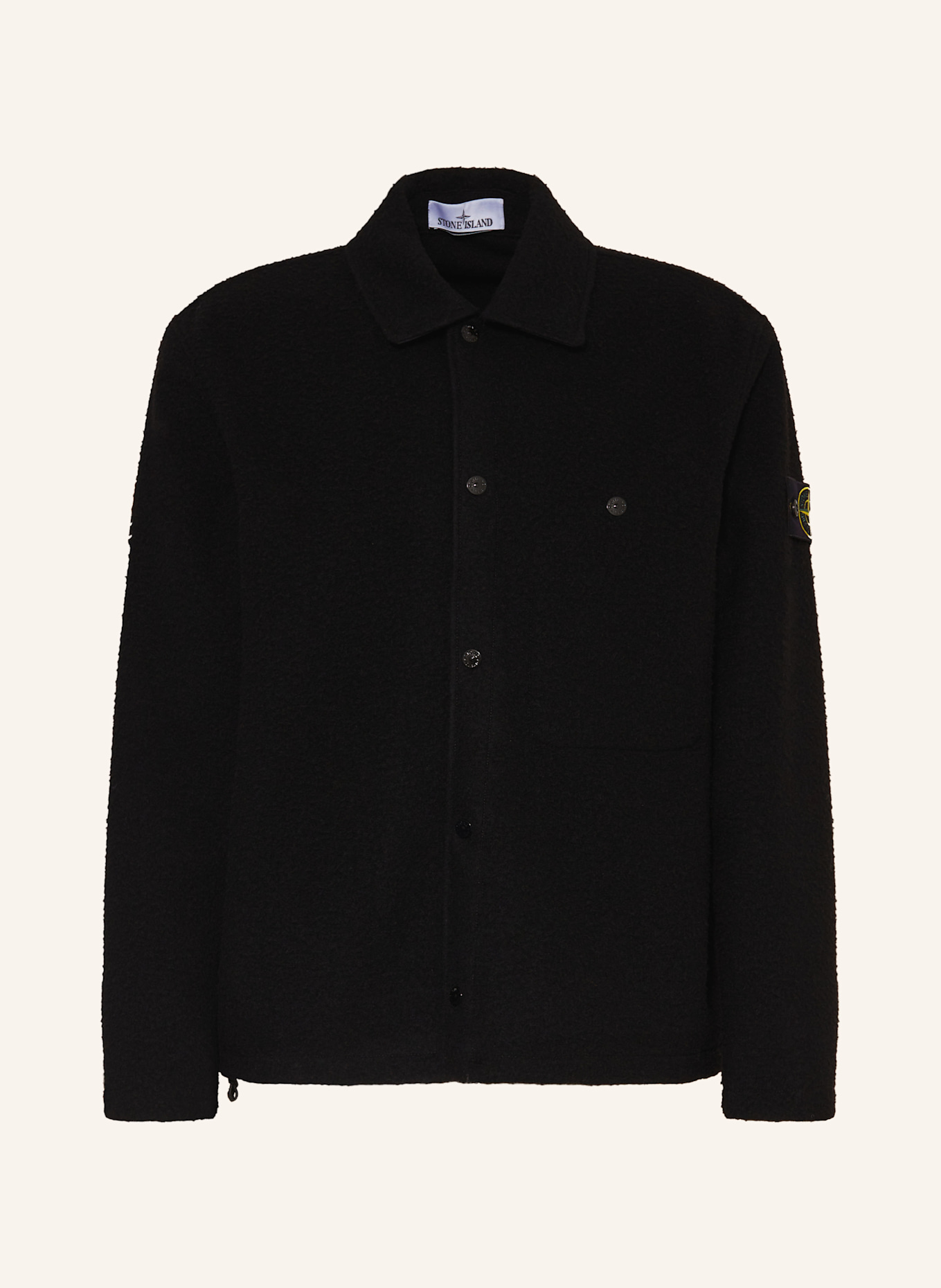 STONE ISLAND Overjacket: SCHWARZ