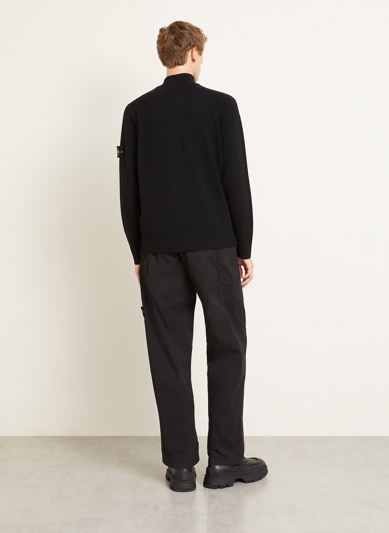 STONE ISLAND Strickjacke: SCHWARZ