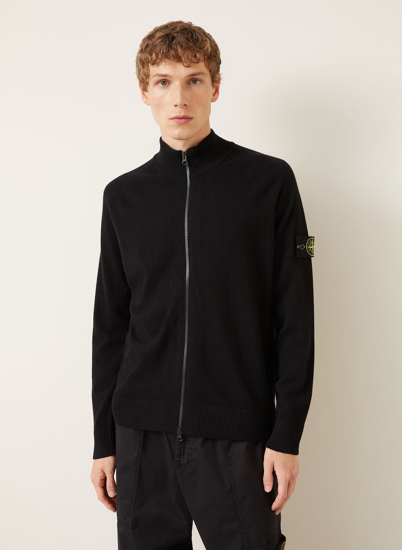 STONE ISLAND Strickjacke: SCHWARZ