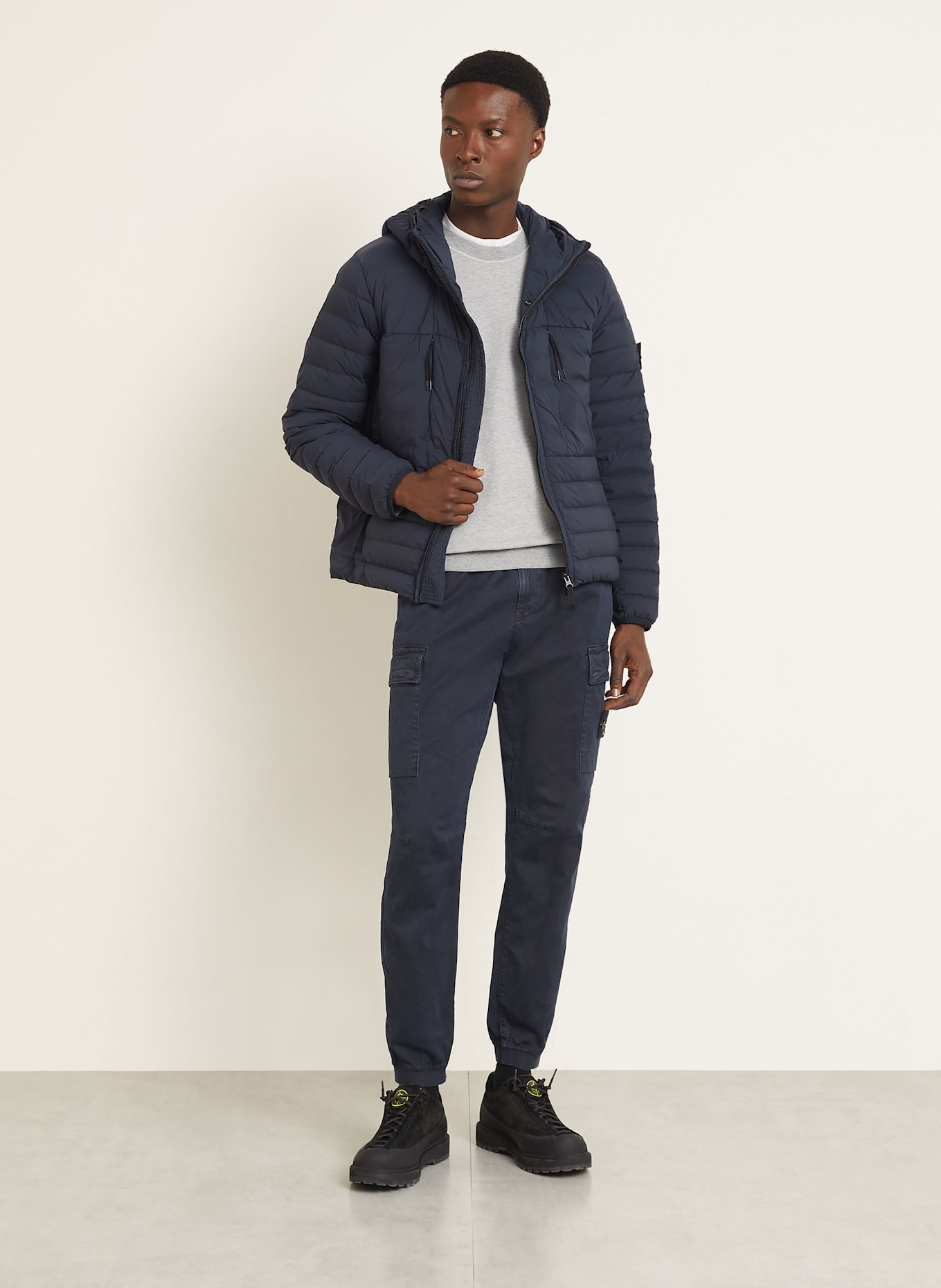 STONE ISLAND Lightweight-Daunenjacke: DUNKELBLAU